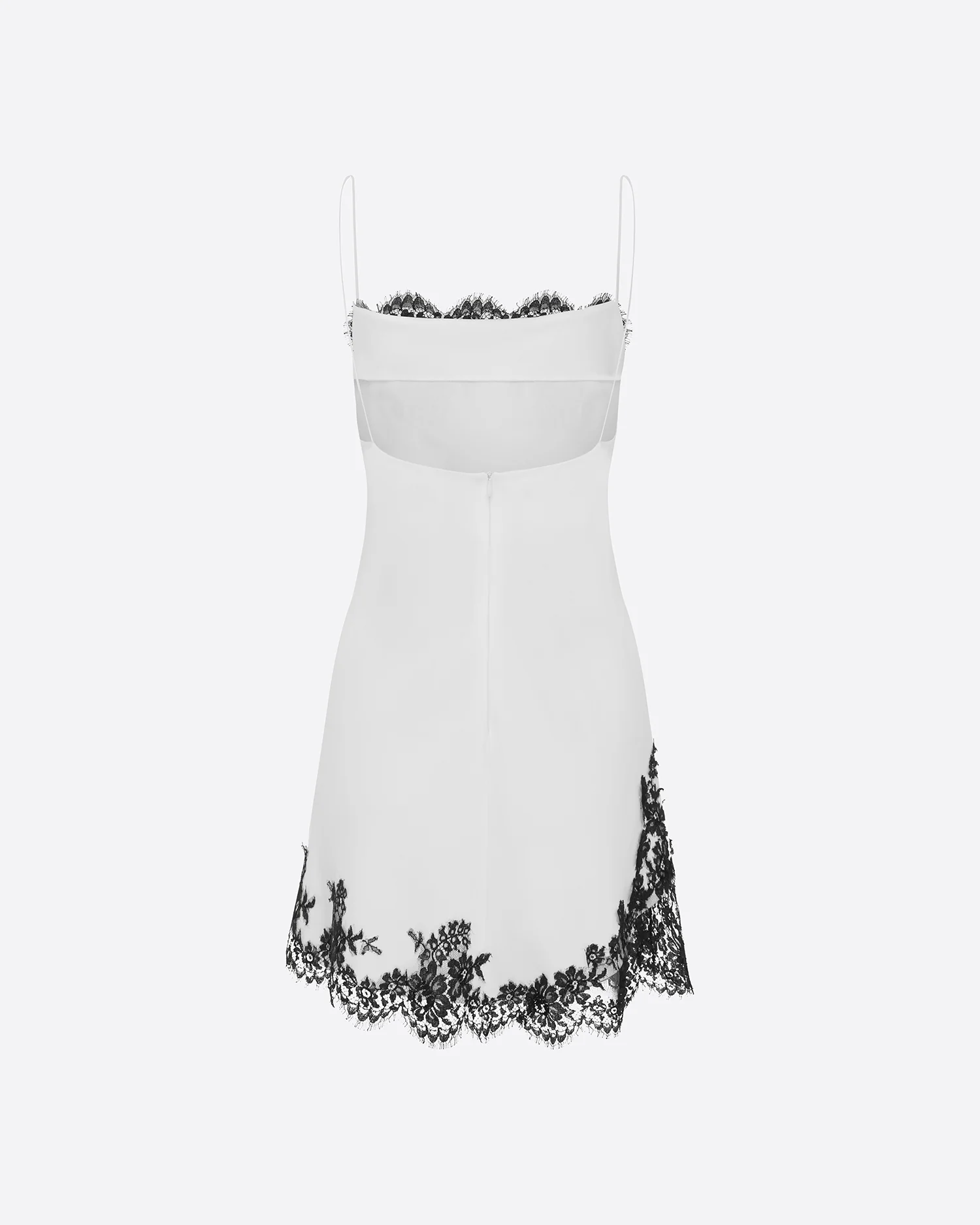 Bias Slip Mini Dress in Satin Crepe - Image 4