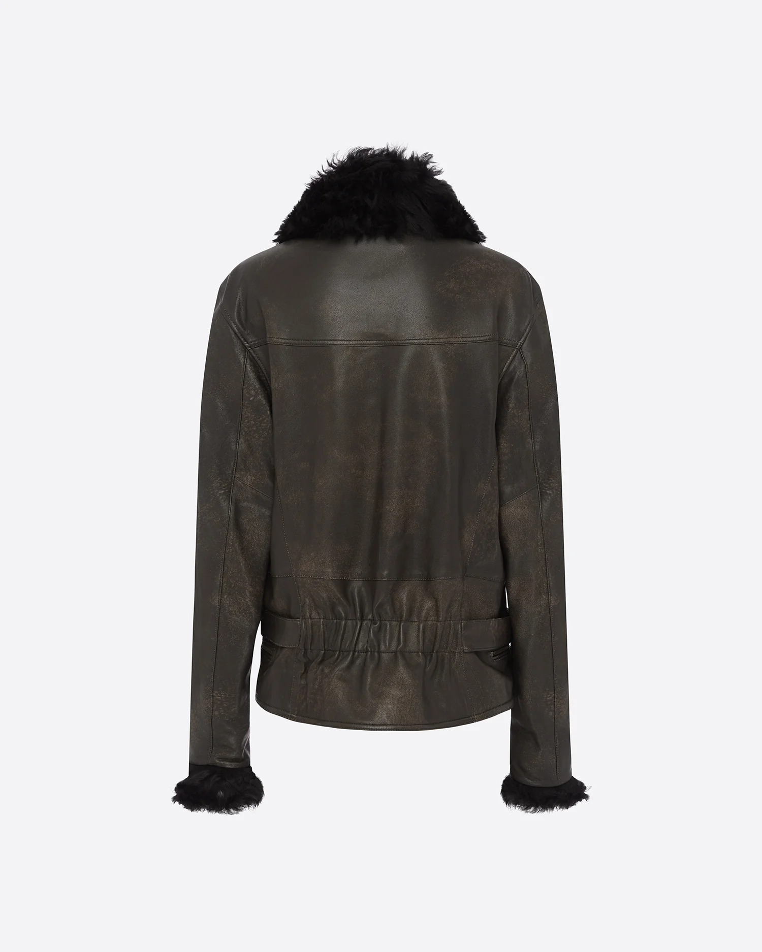 Biker Jacket in Leather - Image 3