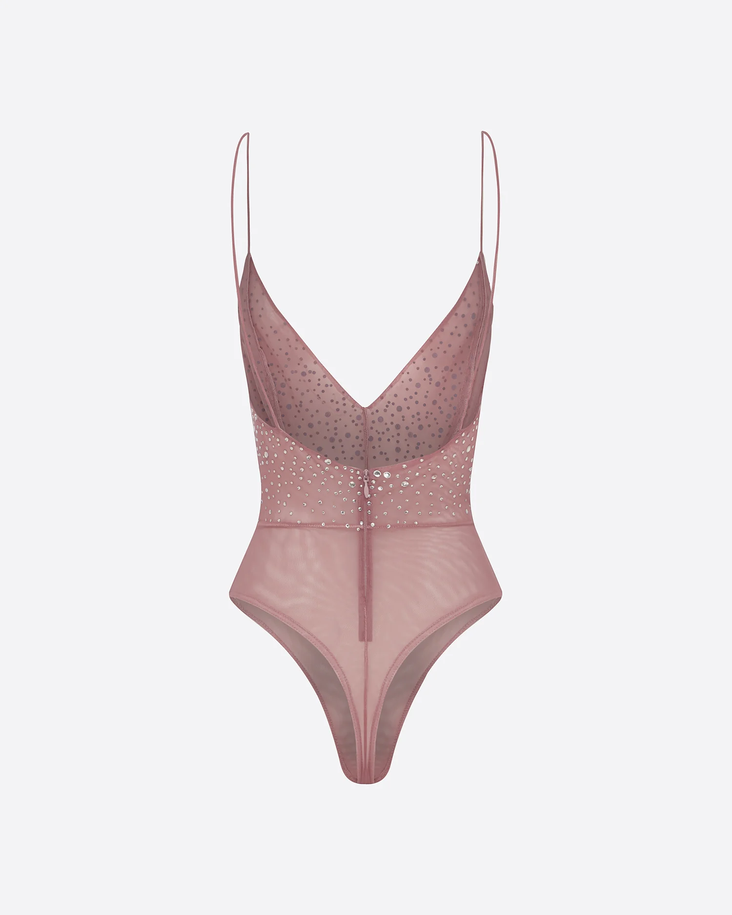 Bikini Bodysuit in Crystal Mesh - Image 4