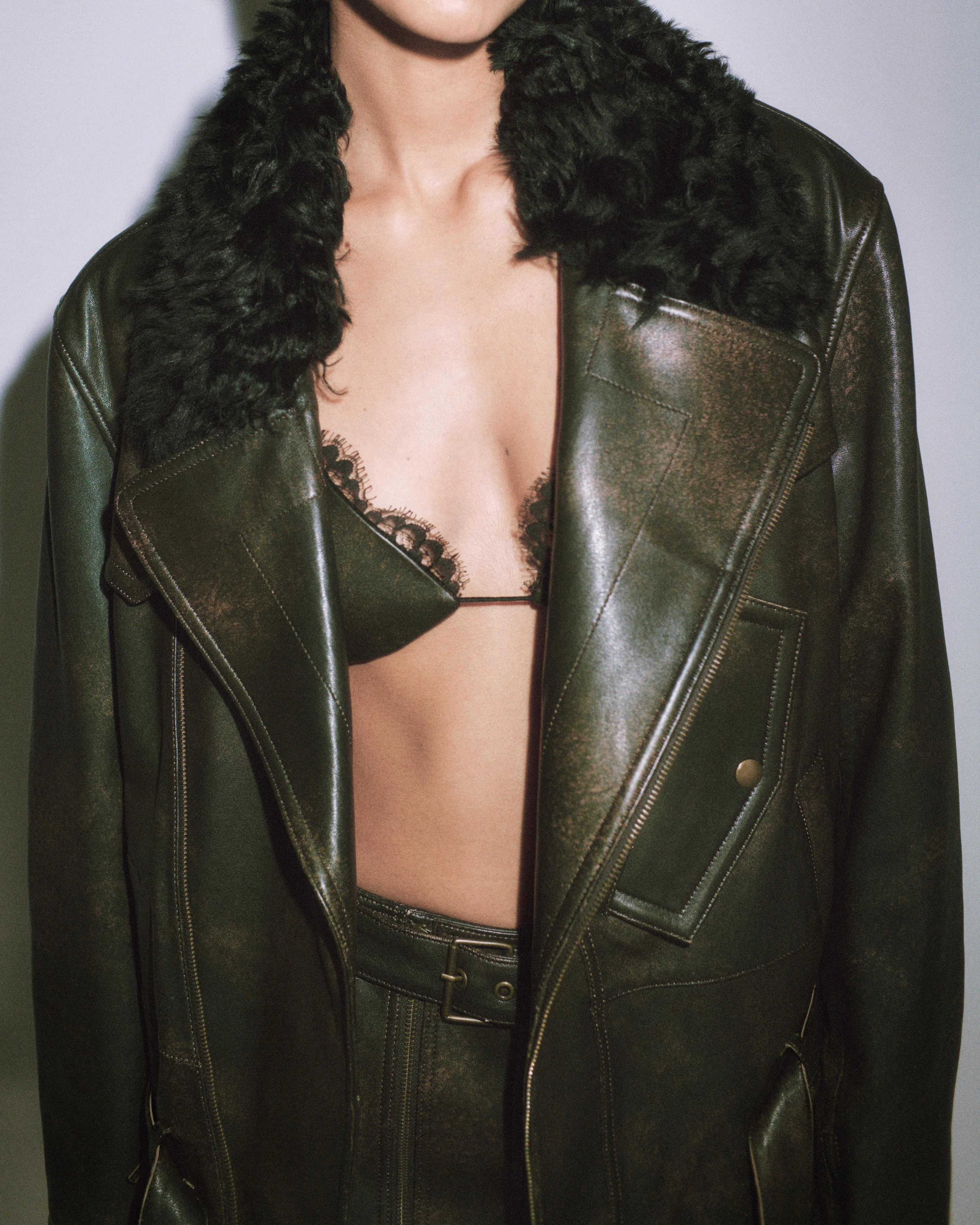 Bikini Top in Leather - Image 3