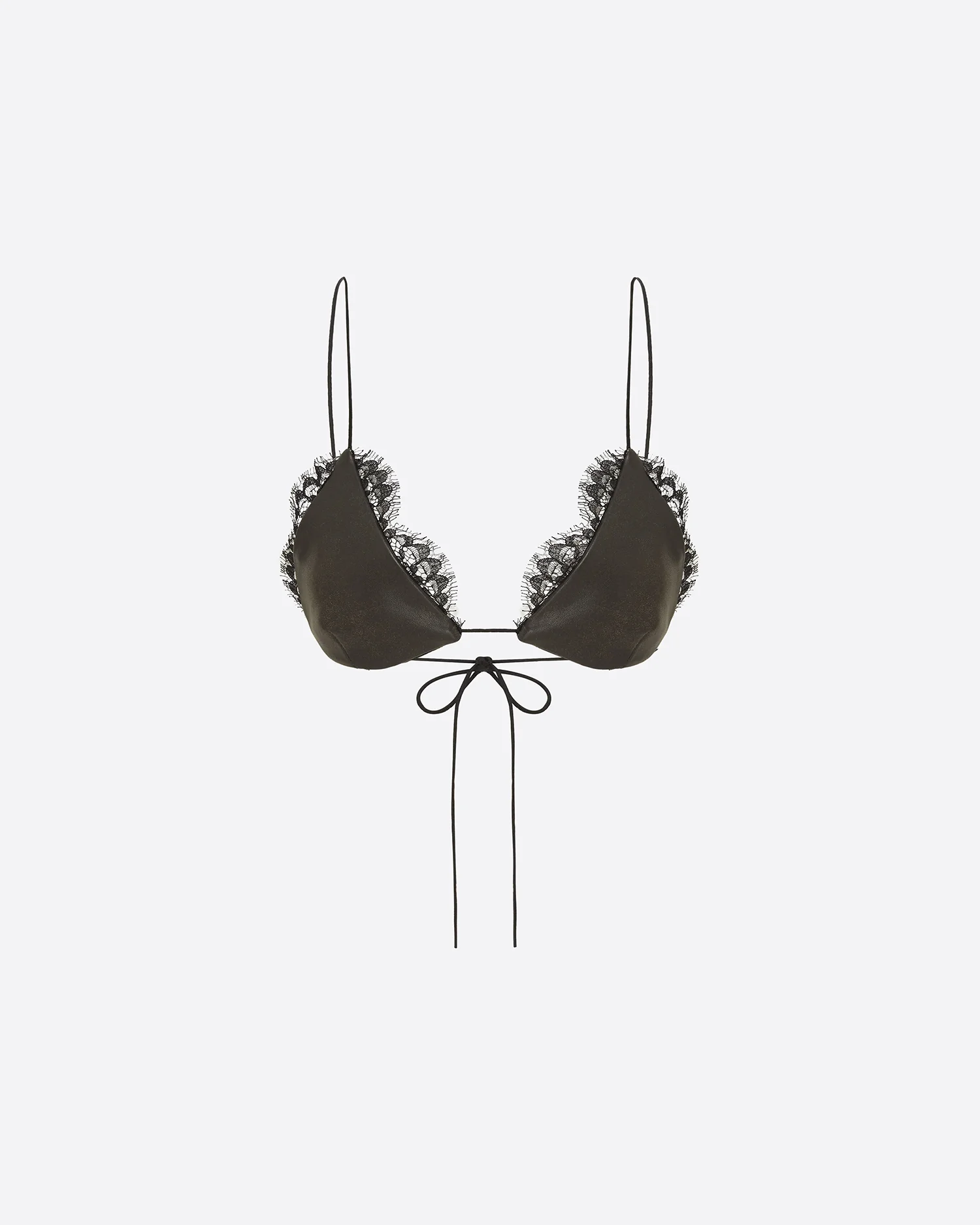 Bikini Top in Leather - Image 4