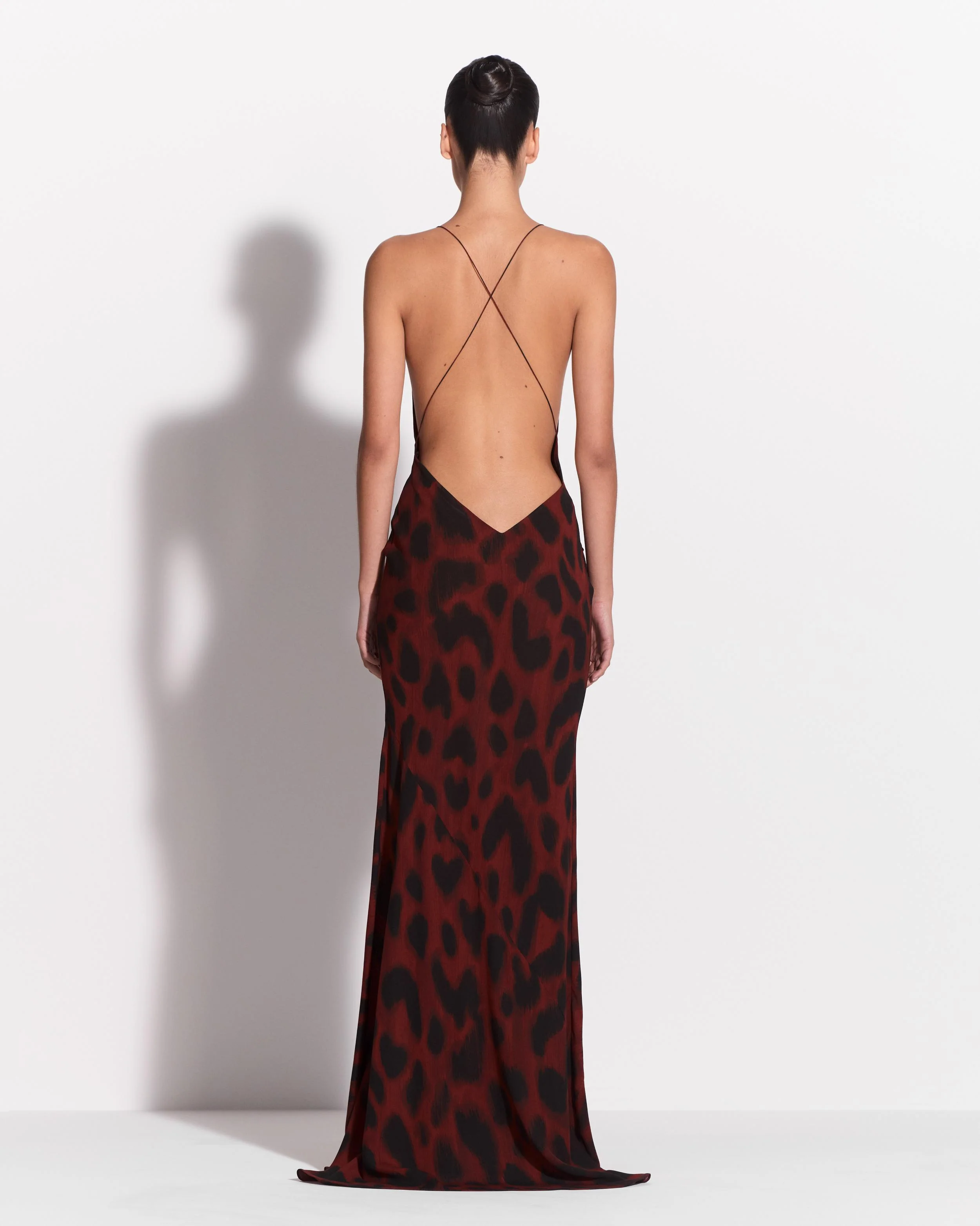 Bikini Wrap Gown in Silk Georgette - Image 3