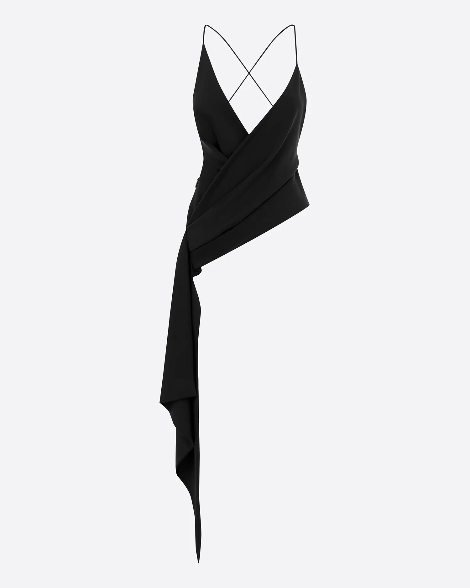 Bikini Wrap Top in Silk Georgette - Image 4