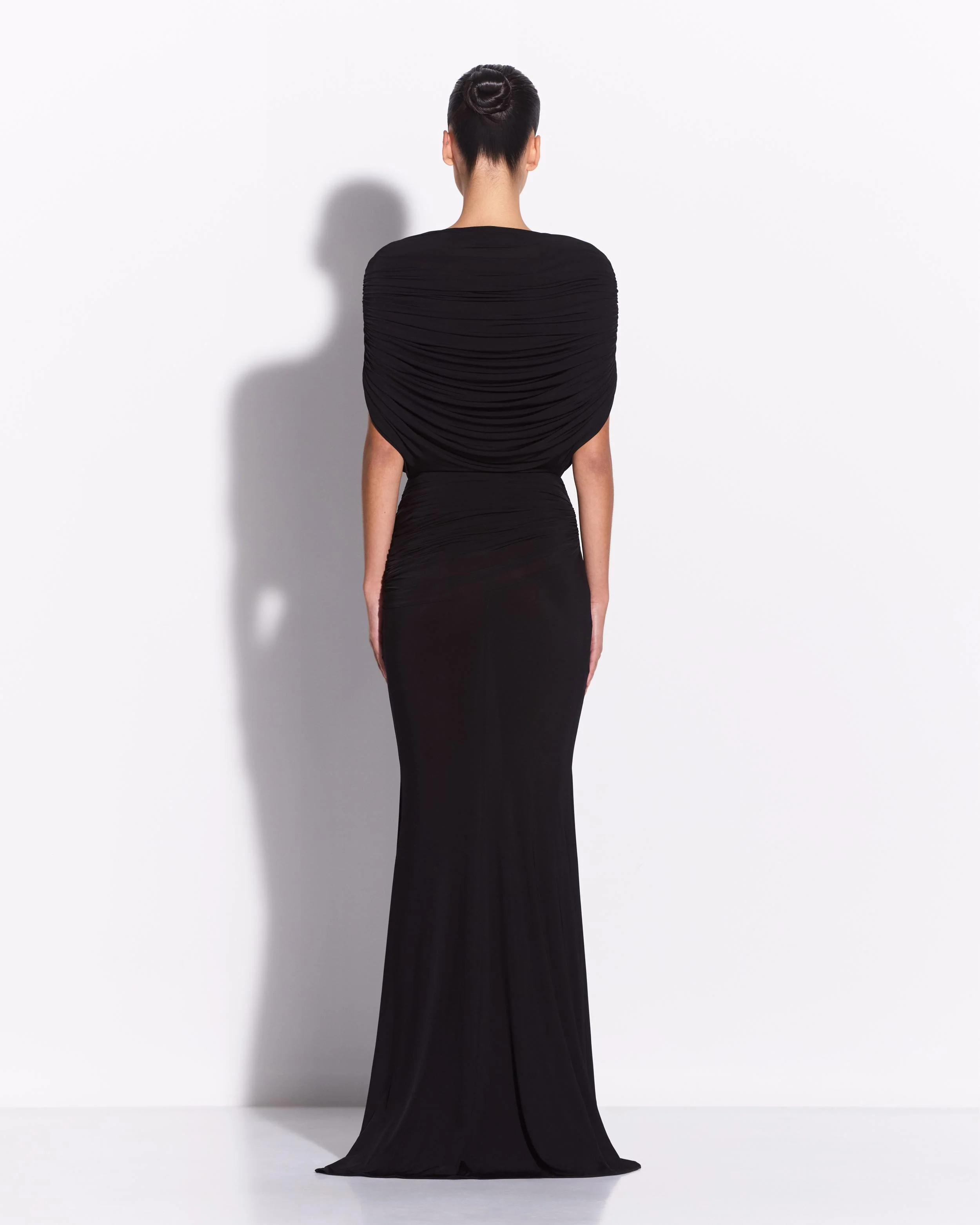 Cape Drape Gown in Jersey - Image 3
