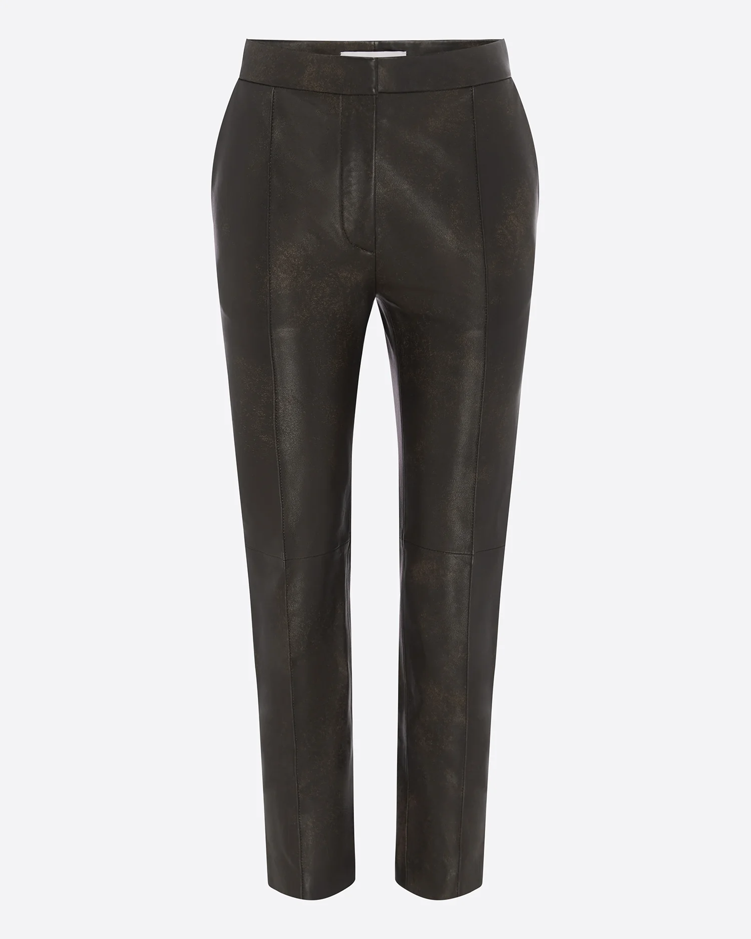 Crop Trouser in Leather - Image 3