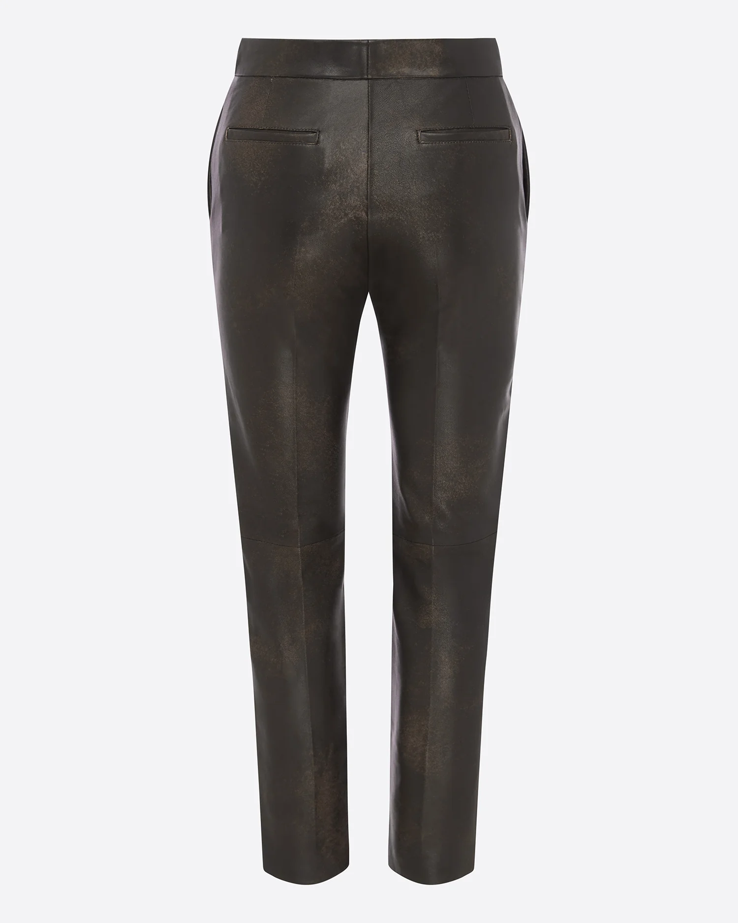 Crop Trouser in Leather - Image 4