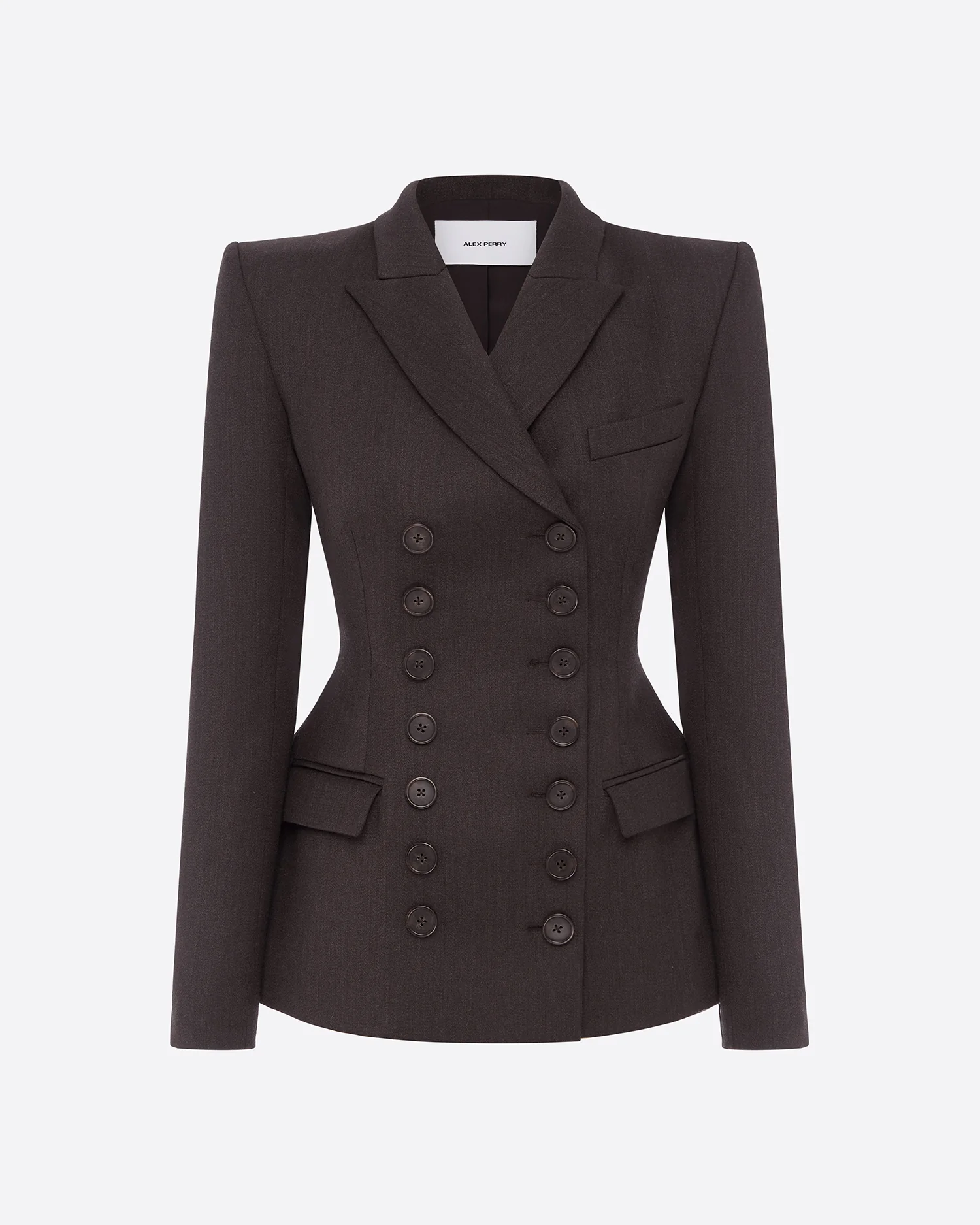Double Breasted Blazer in Wool Suiting - Image 4