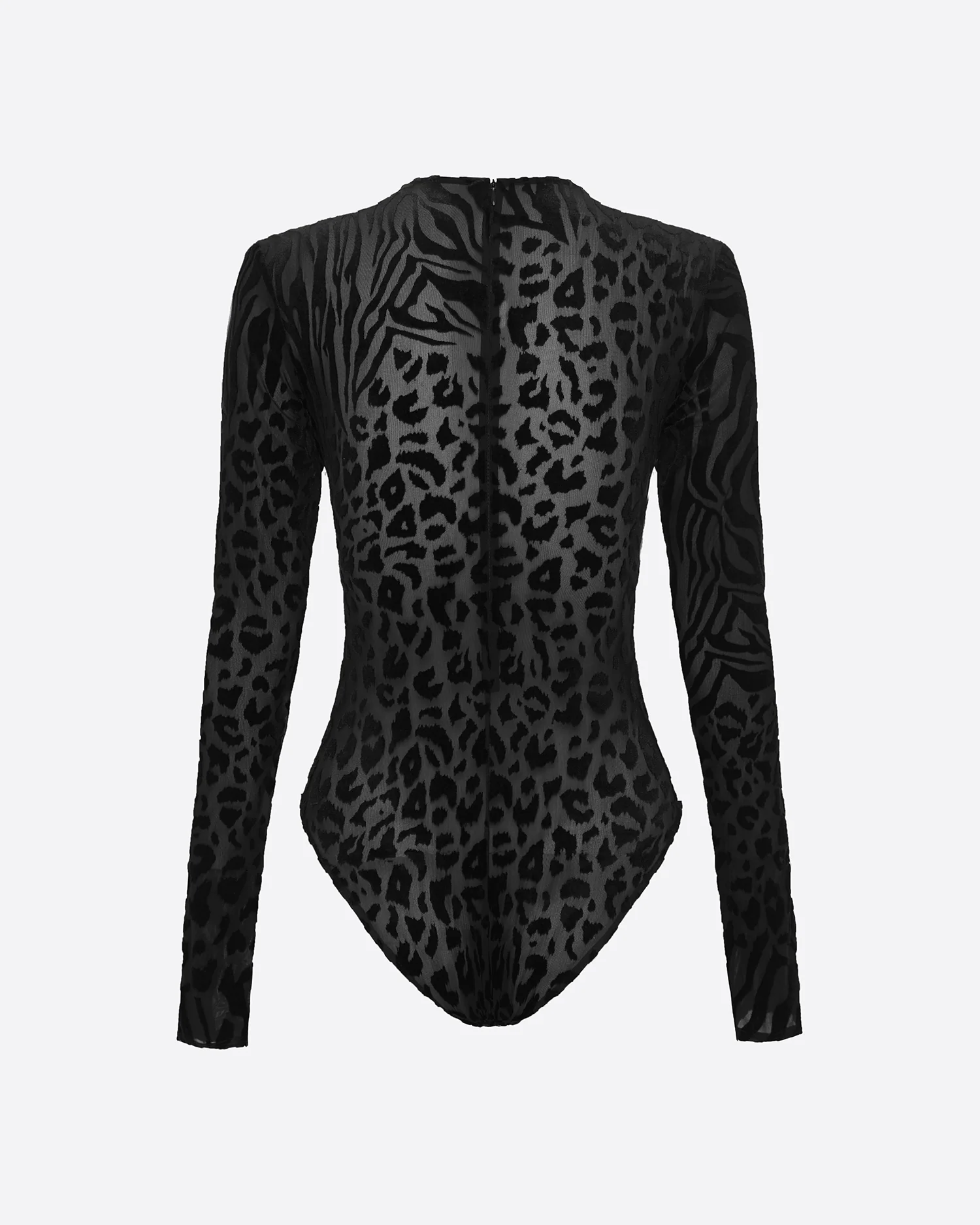 Long Sleeve Bodysuit in Burnout - Image 4