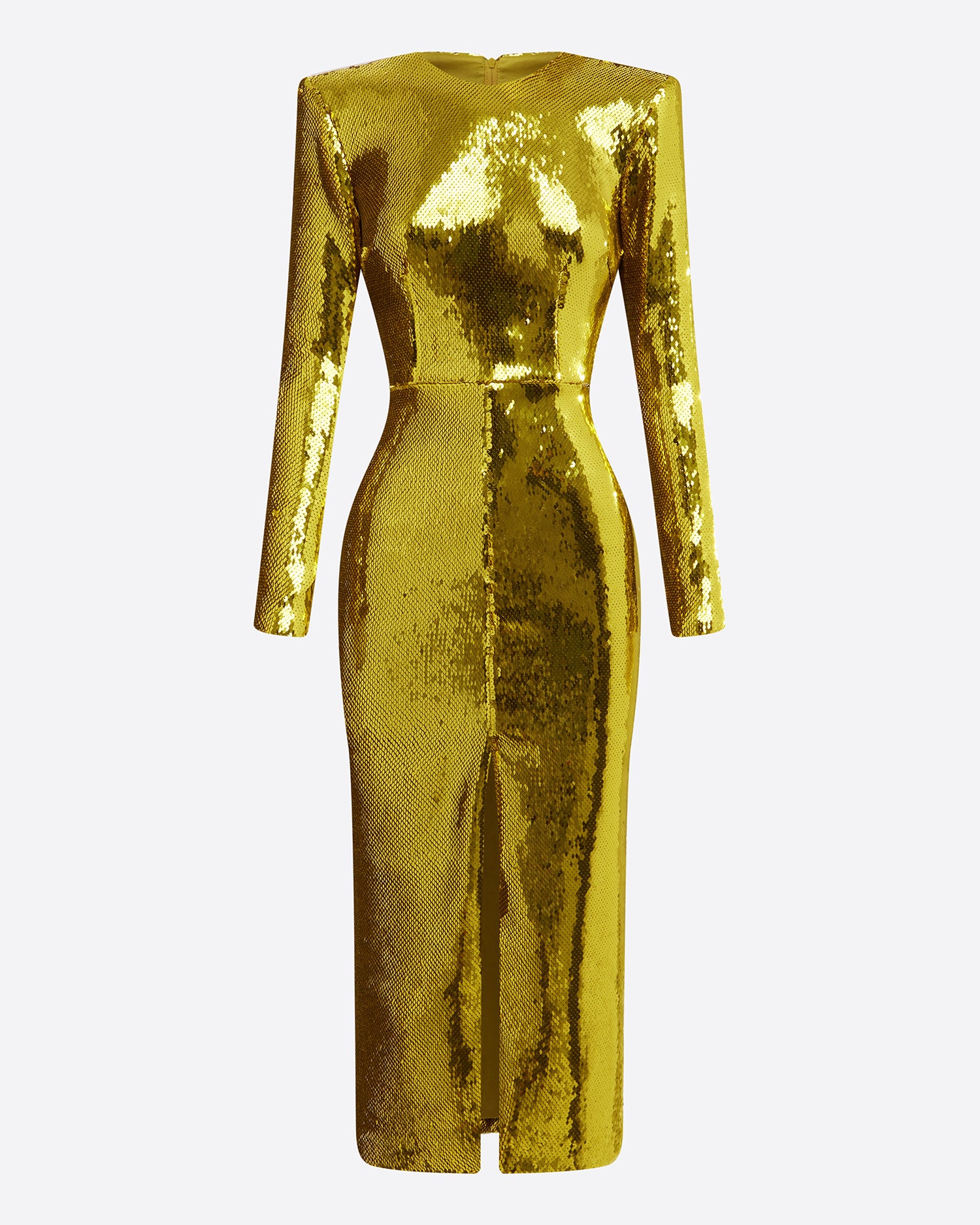 Long Sleeve Dress in Sequin - Image 3