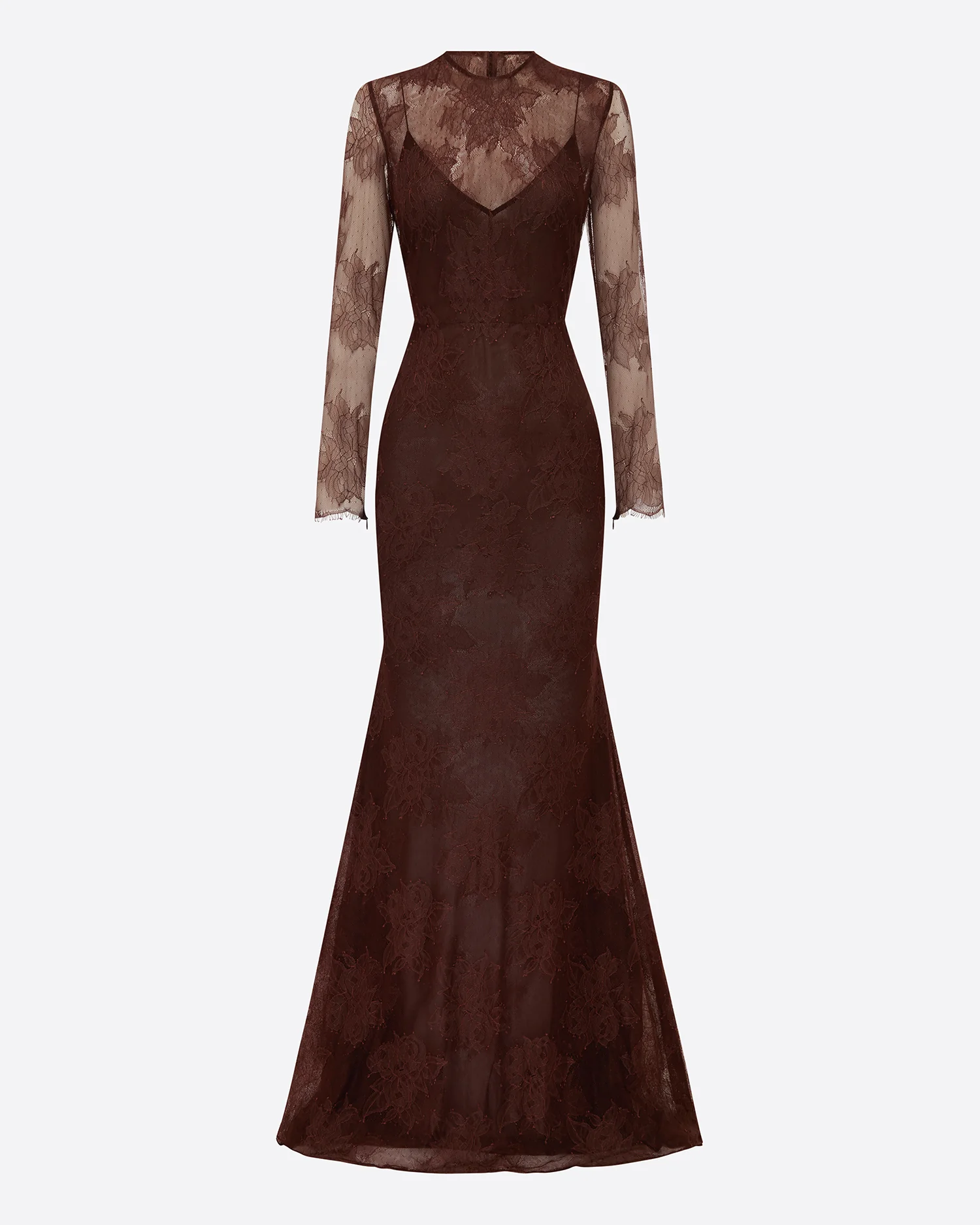 Long Sleeve Gown in Lace - Image 3