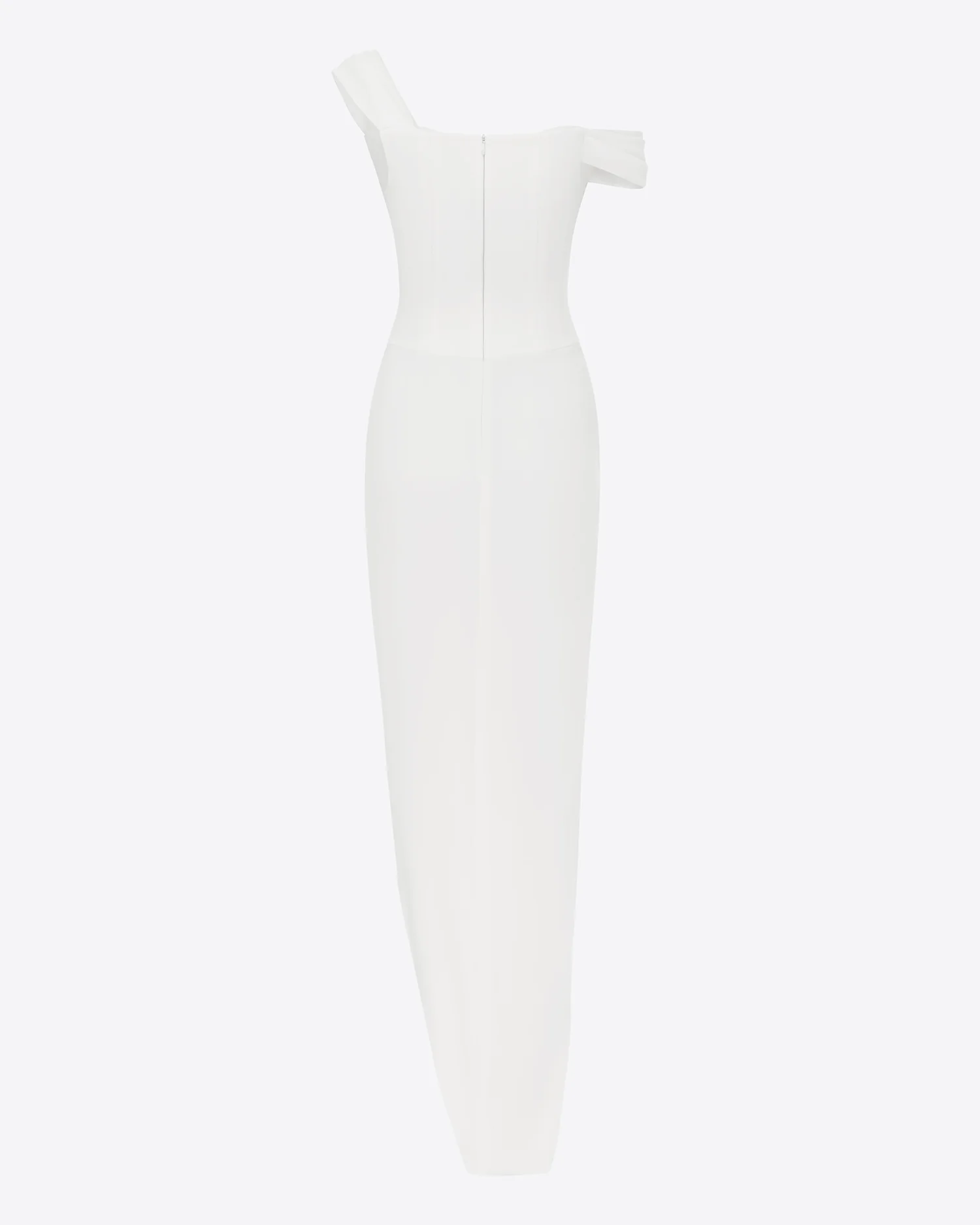 Longline Sweetheart Corset Drape Gown in Crepe - Image 4