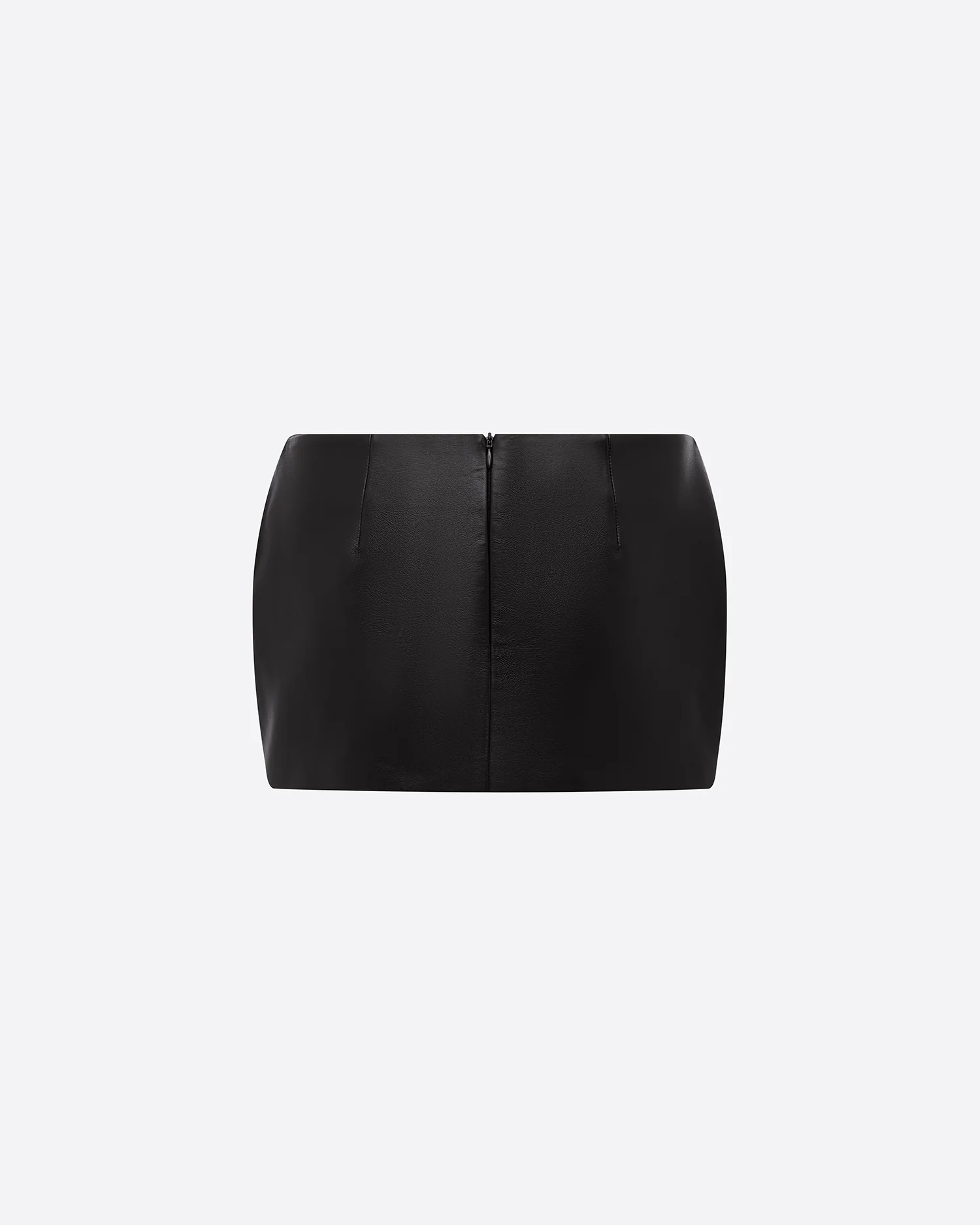 Low Rise Mini Skirt in Leather - Image 4