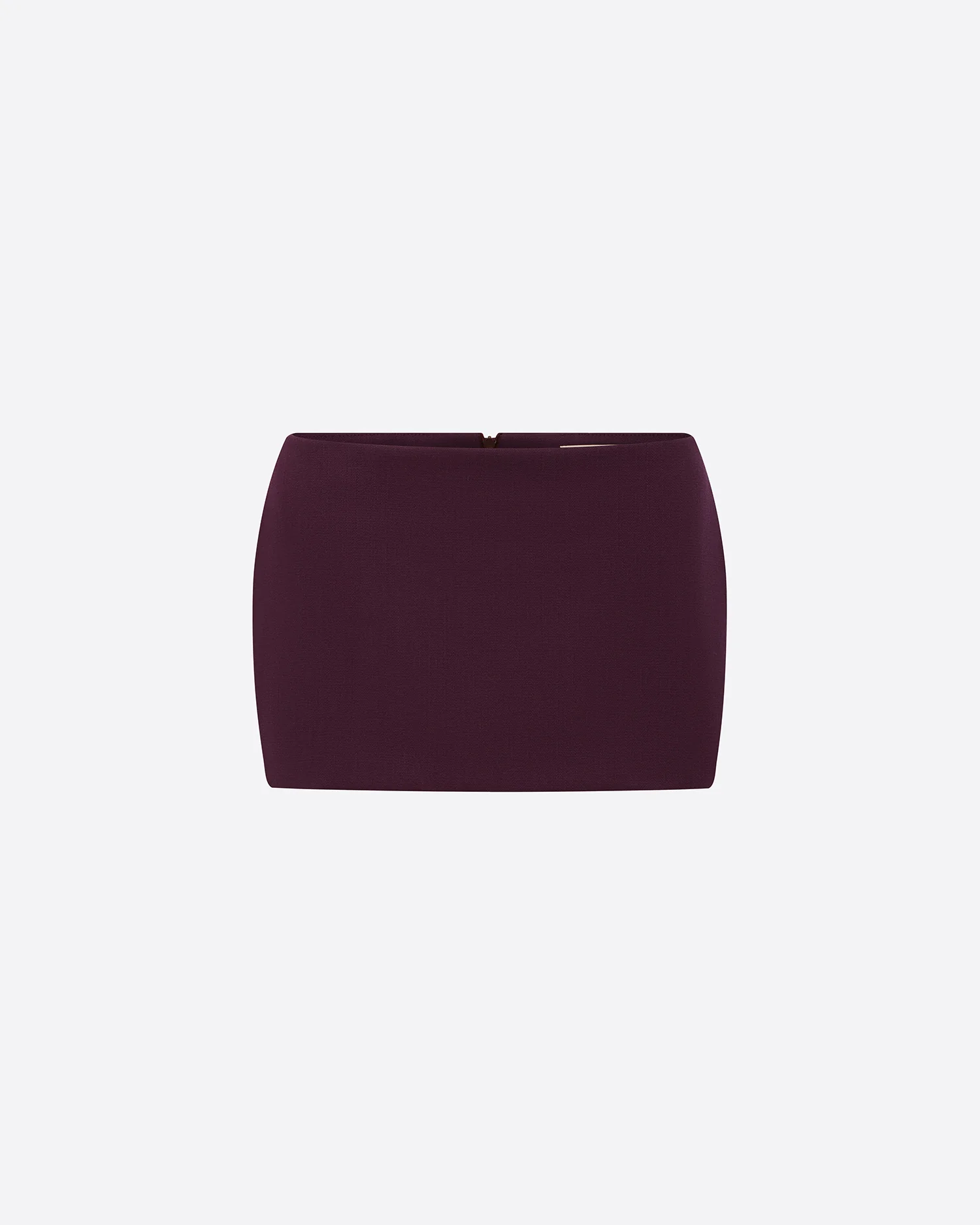 Low Rise Mini Skirt in Wool Suiting - Image 3