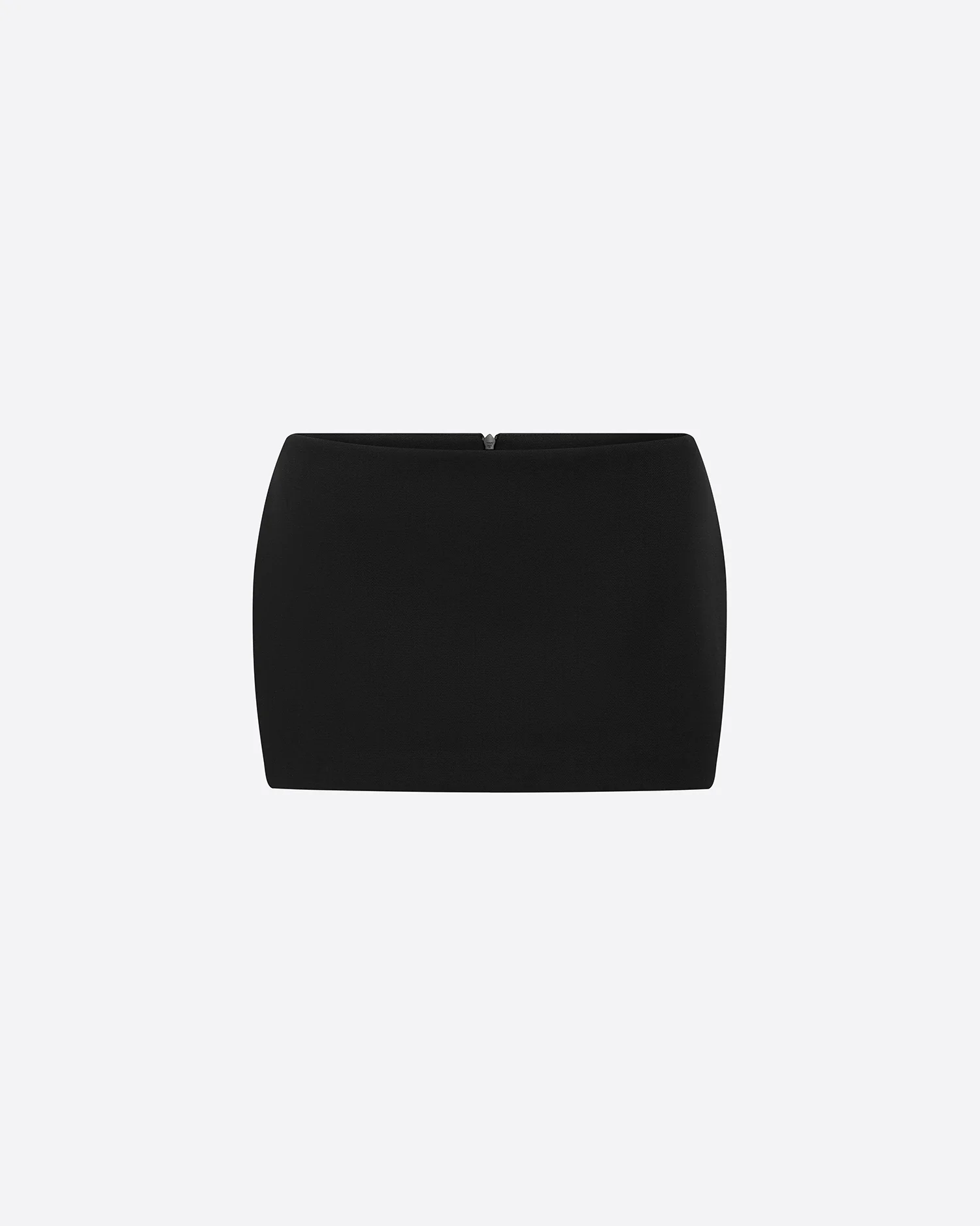 Low Rise Mini Skirt in Wool Suiting - Image 3
