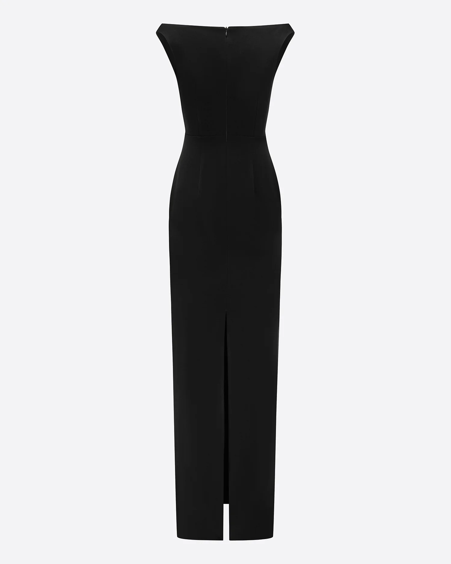 Off Shoulder Column in Satin Crepe - Image 4