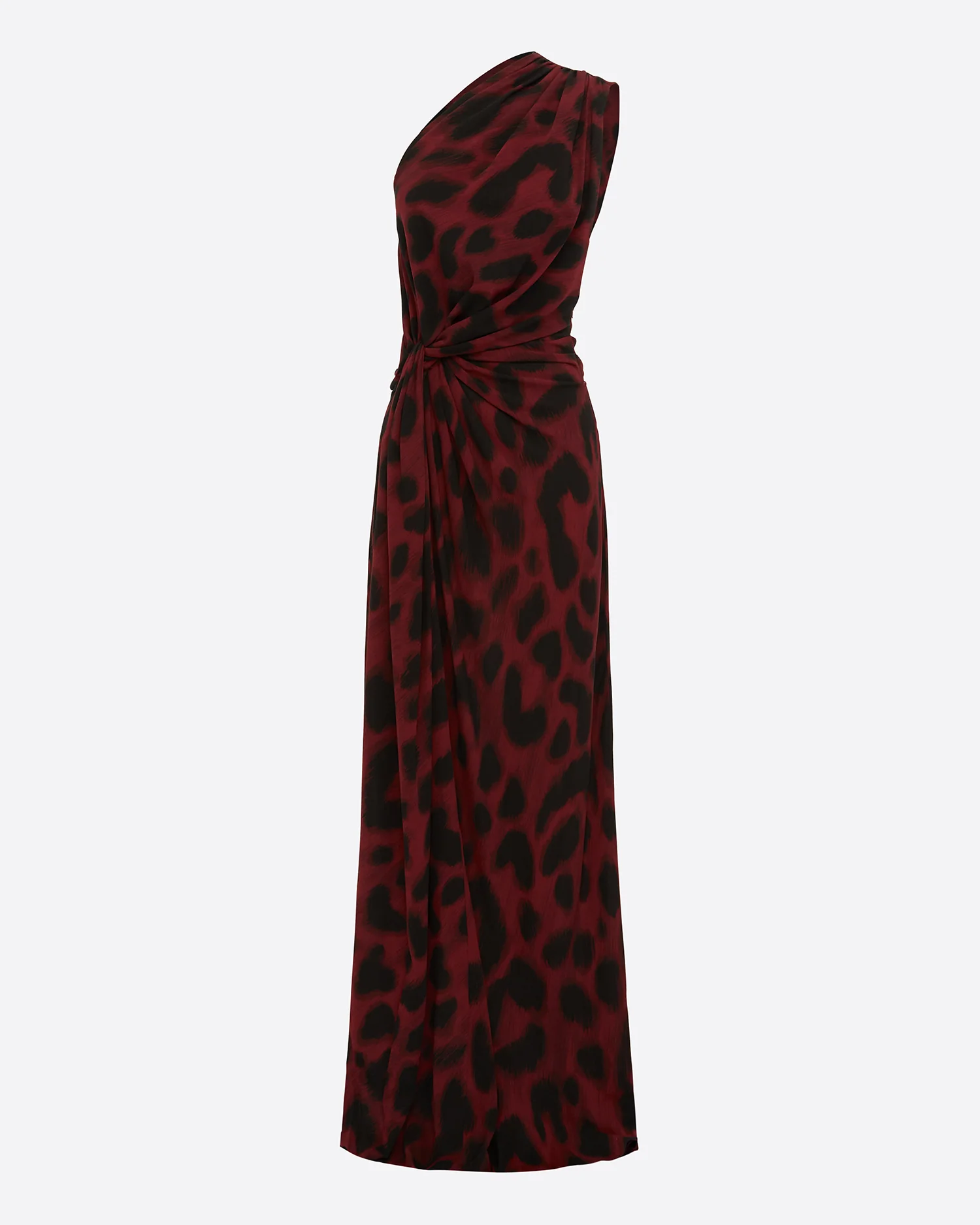 One Shoulder Drape Gown in Silk Georgette - Image 3