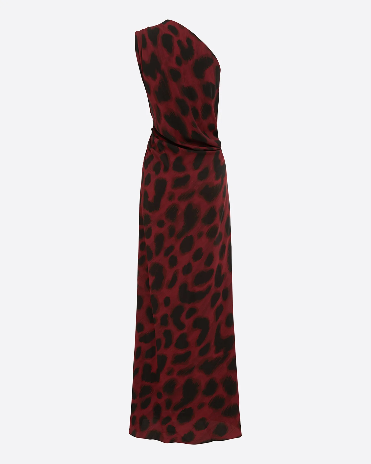 One Shoulder Drape Gown in Silk Georgette - Image 4