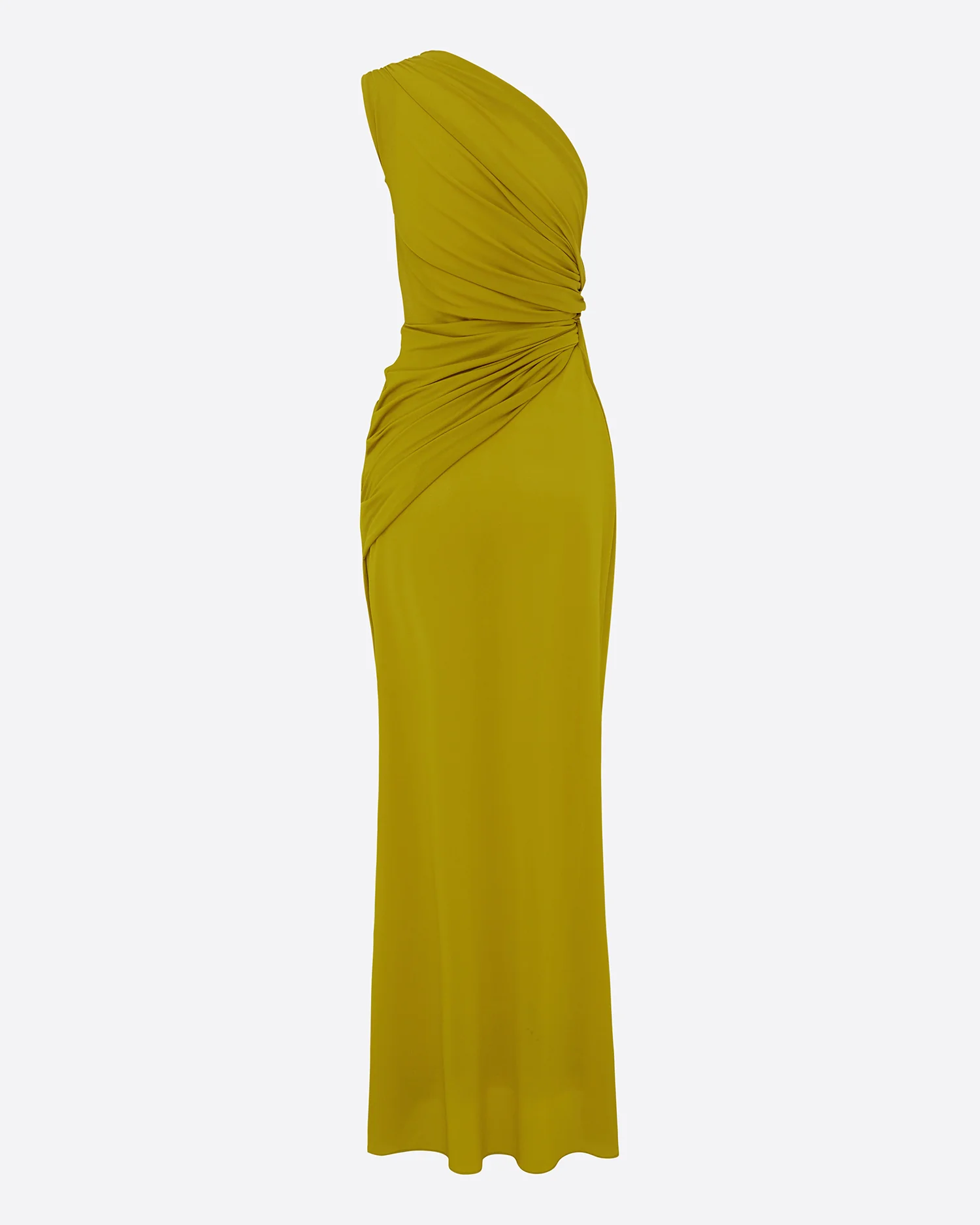 One Shoulder Draped Gown in Crepe Jersey - Image 5