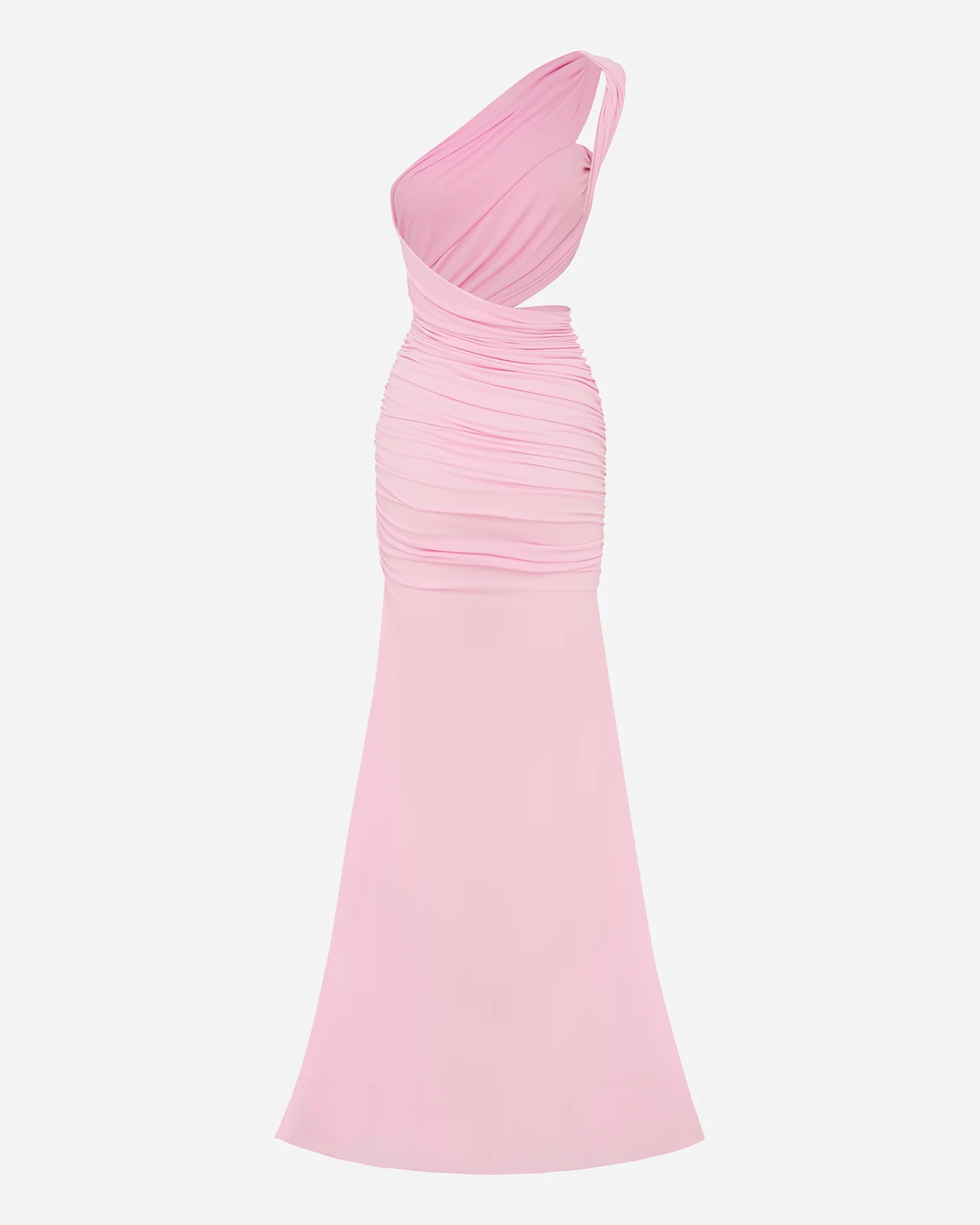 One Shoulder Gown in Crepe Jersey - Image 4