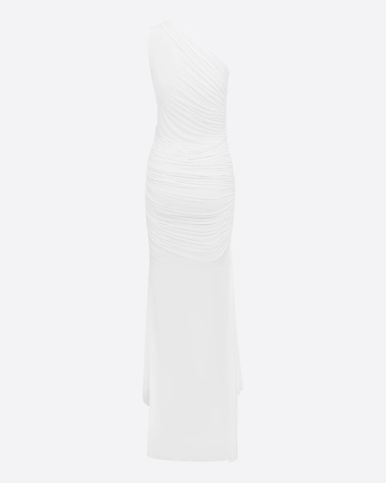 One Shoulder Ruched Gown in Jersey - Image 4