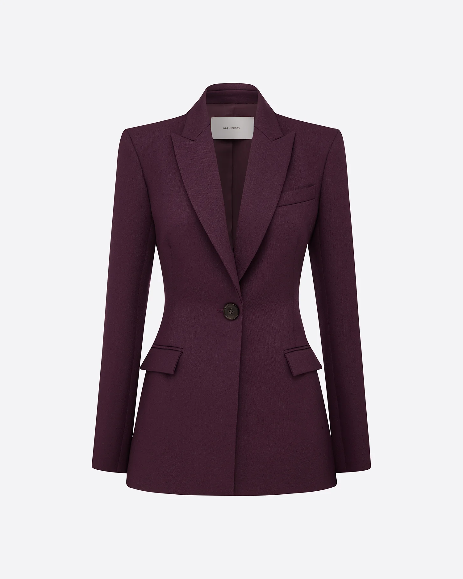 Single Breasted Contour Blazer in Wool Suiting - Image 3