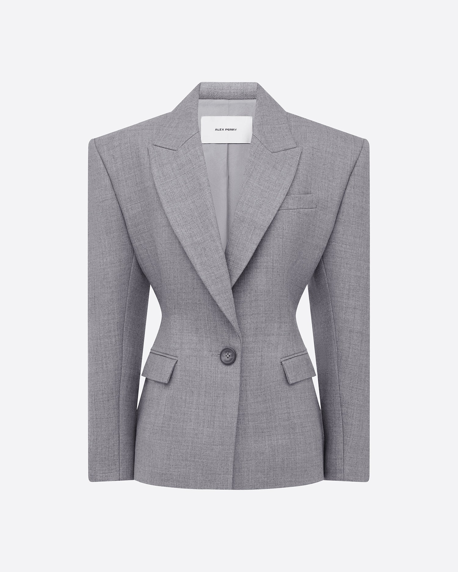 Single Breasted Contour Blazer in Wool Suiting - Image 4