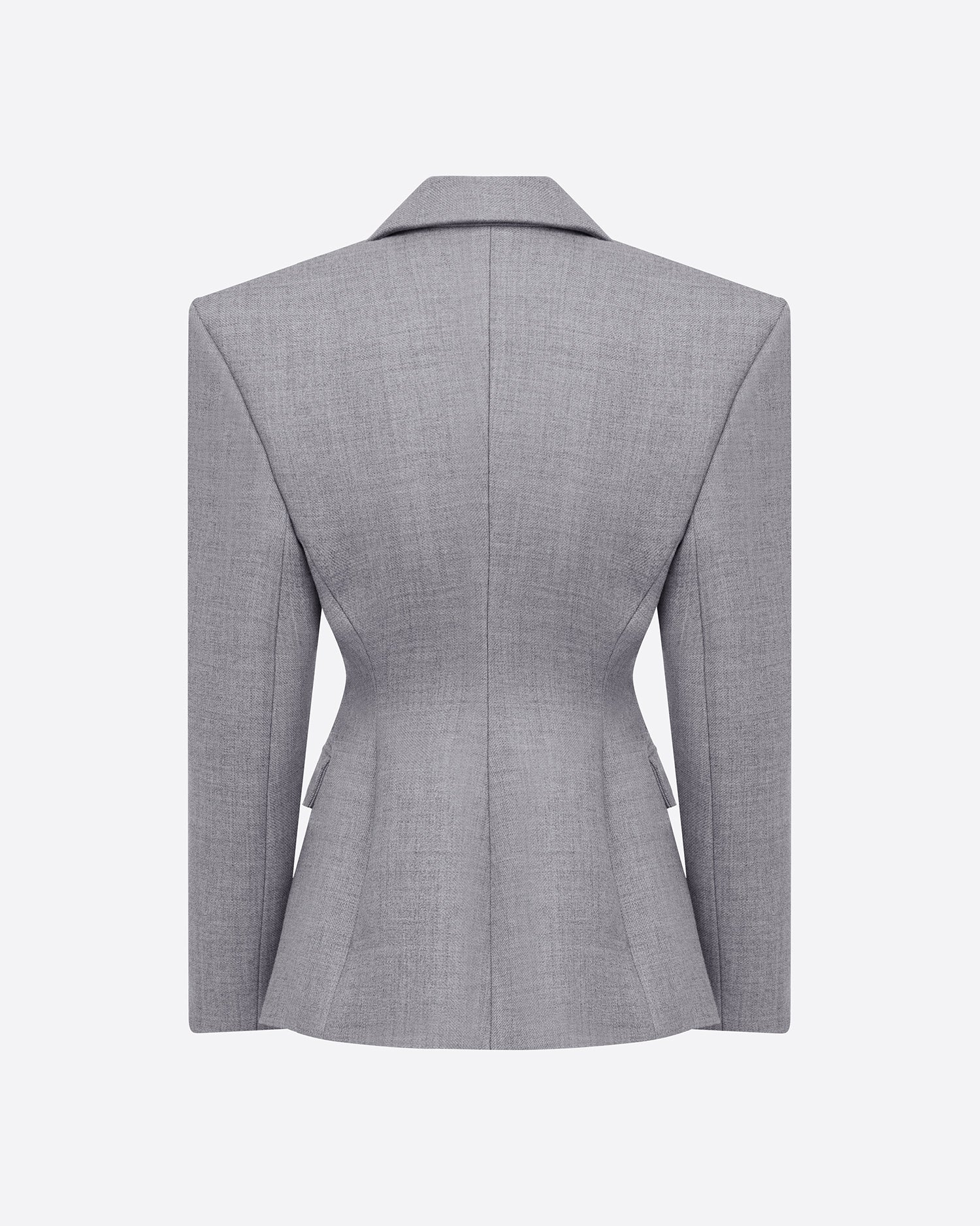 Single Breasted Contour Blazer in Wool Suiting - Image 5