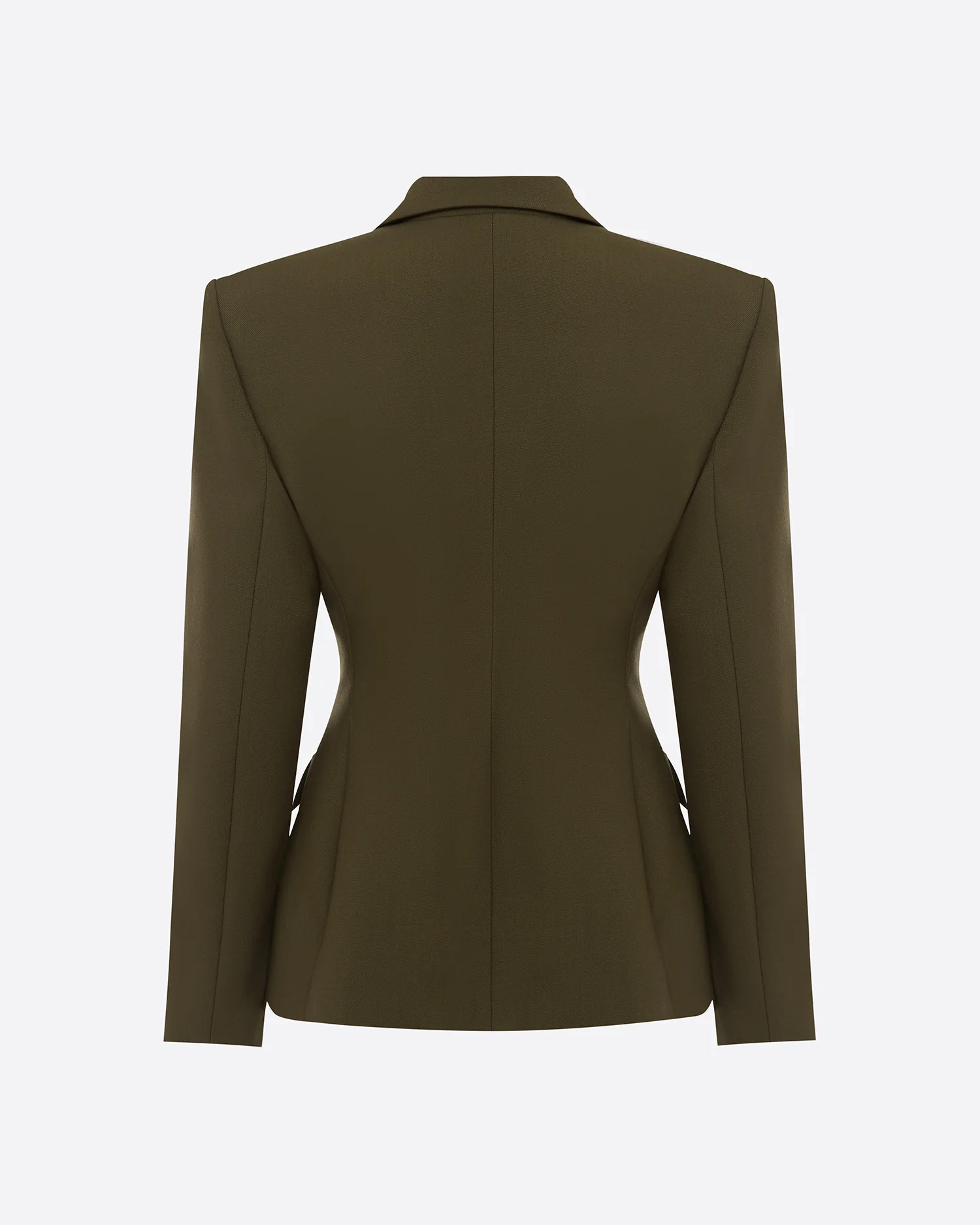 Single Breasted Contour Blazer in Wool Suiting - Image 5