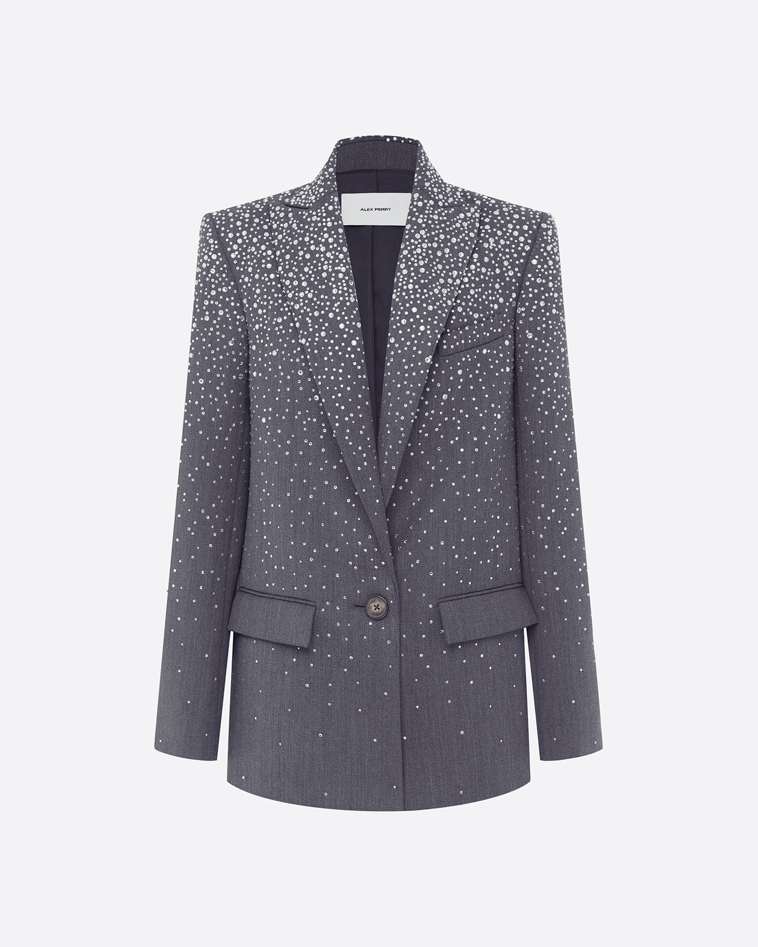 Single Breasted Oversize Blazer in Crystal Suiting - Image 3