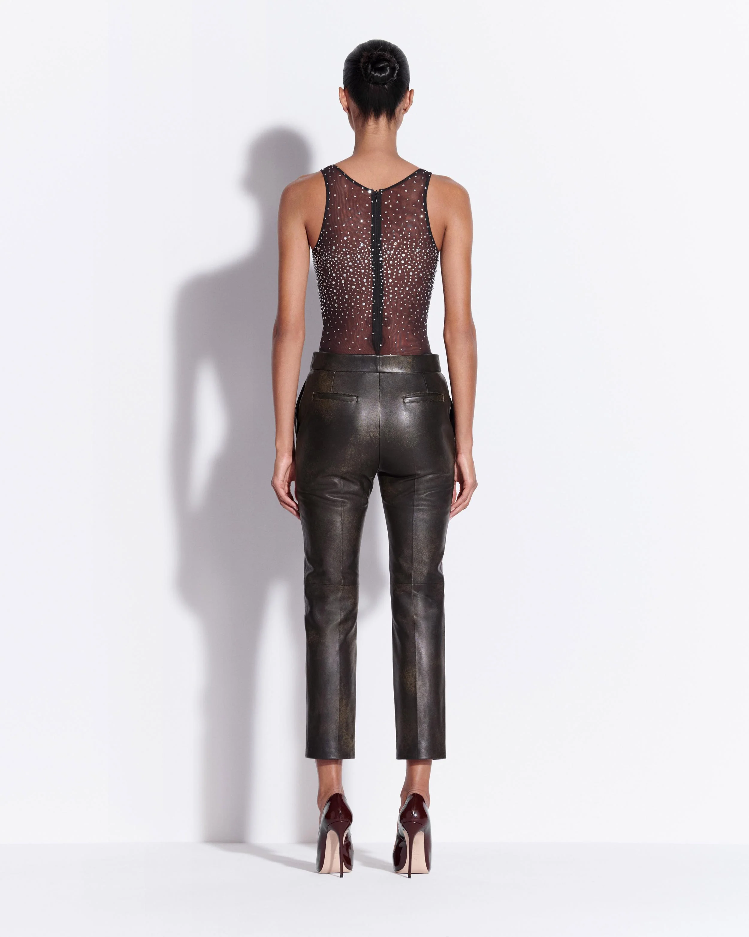 Singlet Bodysuit in Crystal Mesh - Image 2