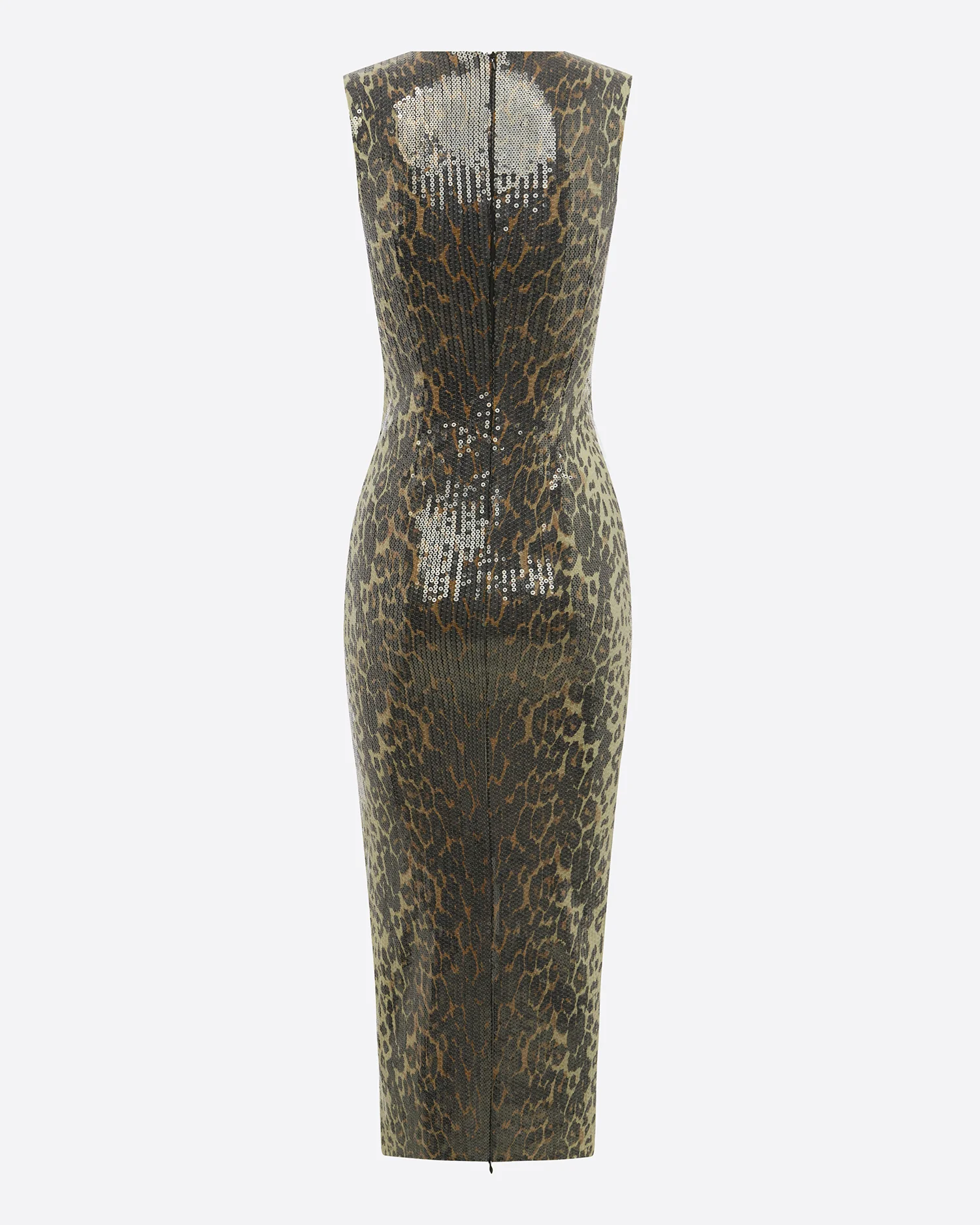 Sleeveless Dress in Sequin Stretch Mesh - Image 3
