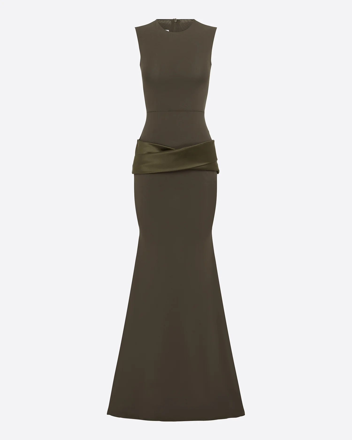 Sleeveless Gown in Stretch Mesh - Image 3