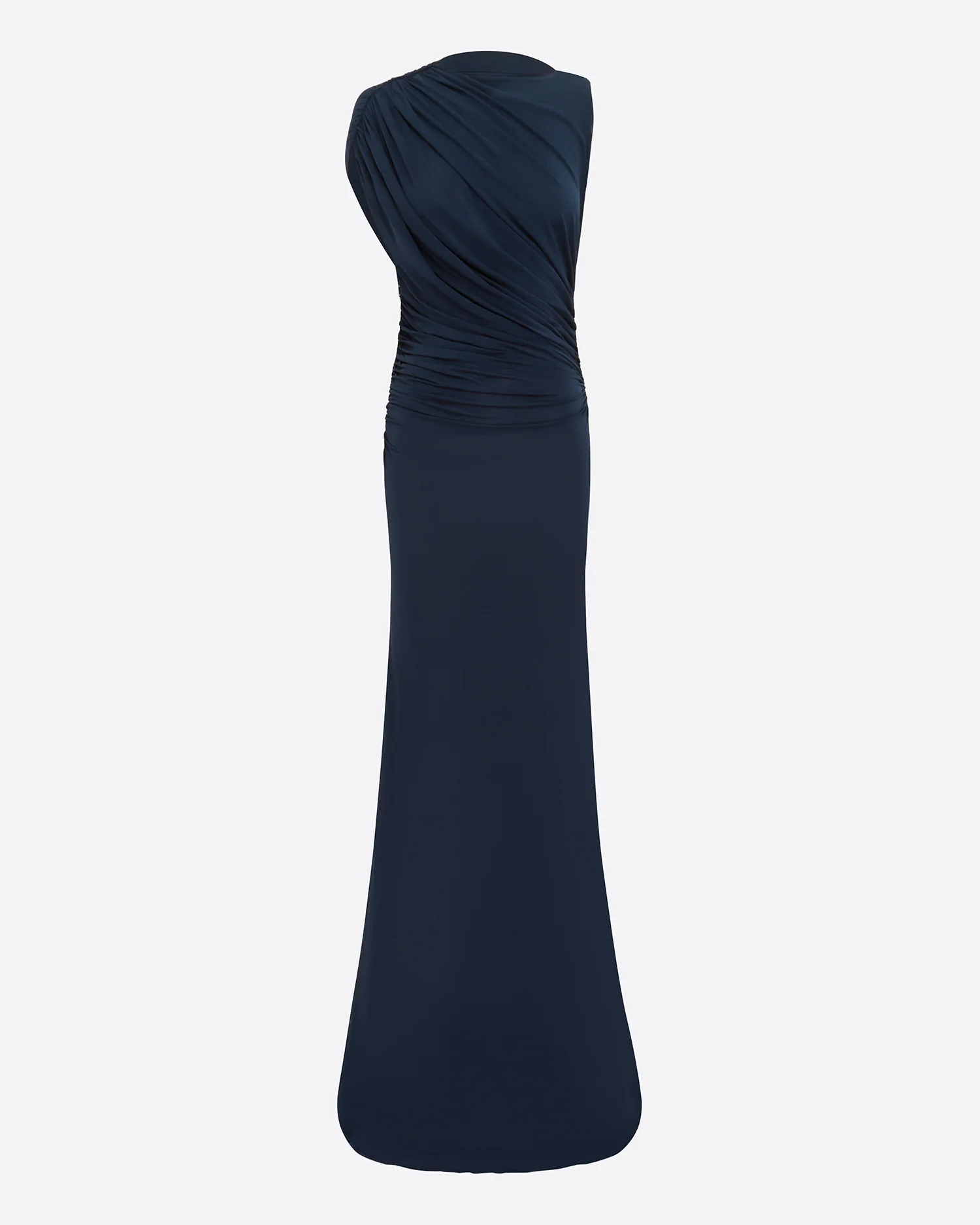 Sleeveless Ruched Gown in Jersey - Image 4