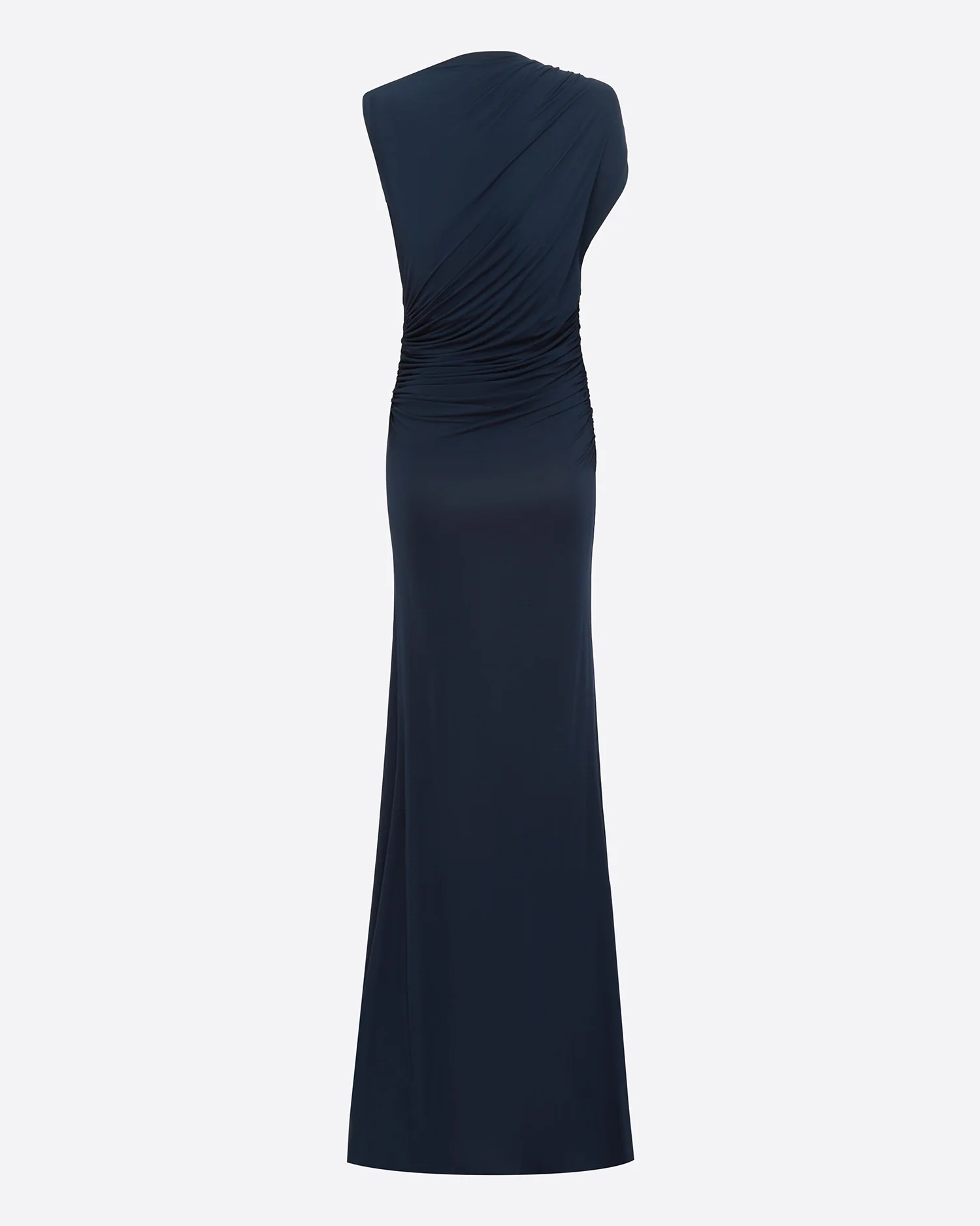 Sleeveless Ruched Gown in Jersey - Image 5
