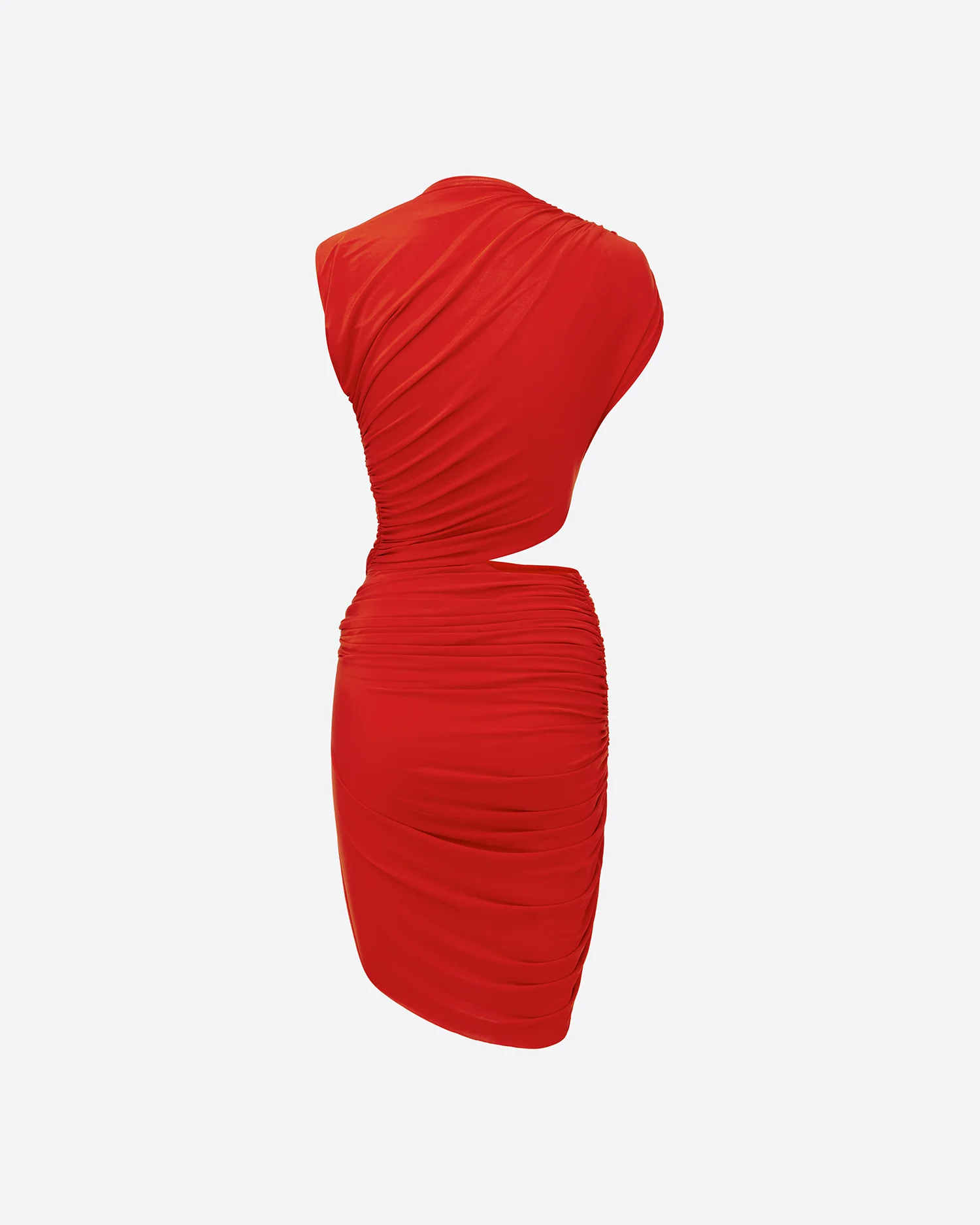 Sleeveless Twist Mini Dress in Jersey - Image 4