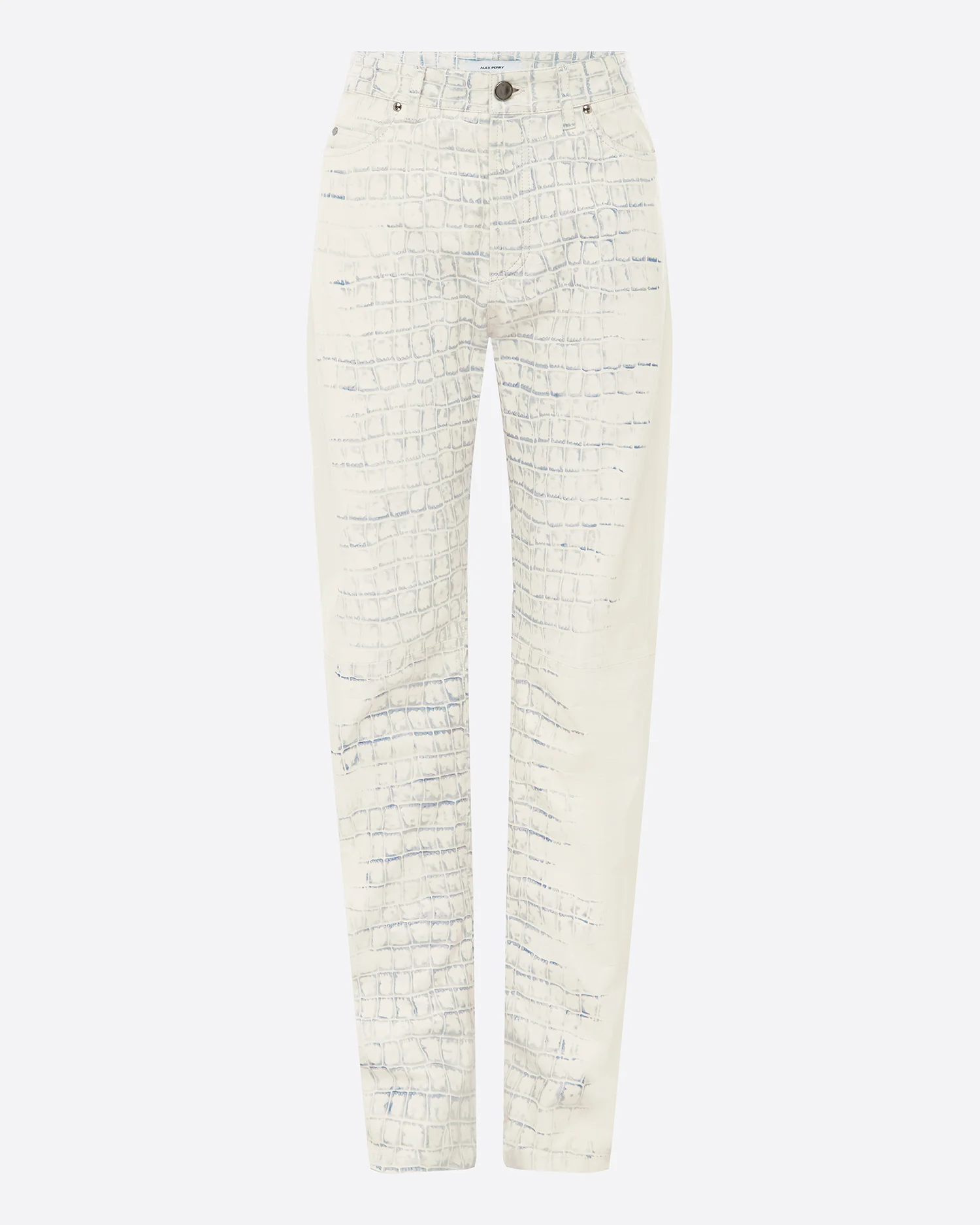 Straight Cut Jean in Embossed Leather - Image 4
