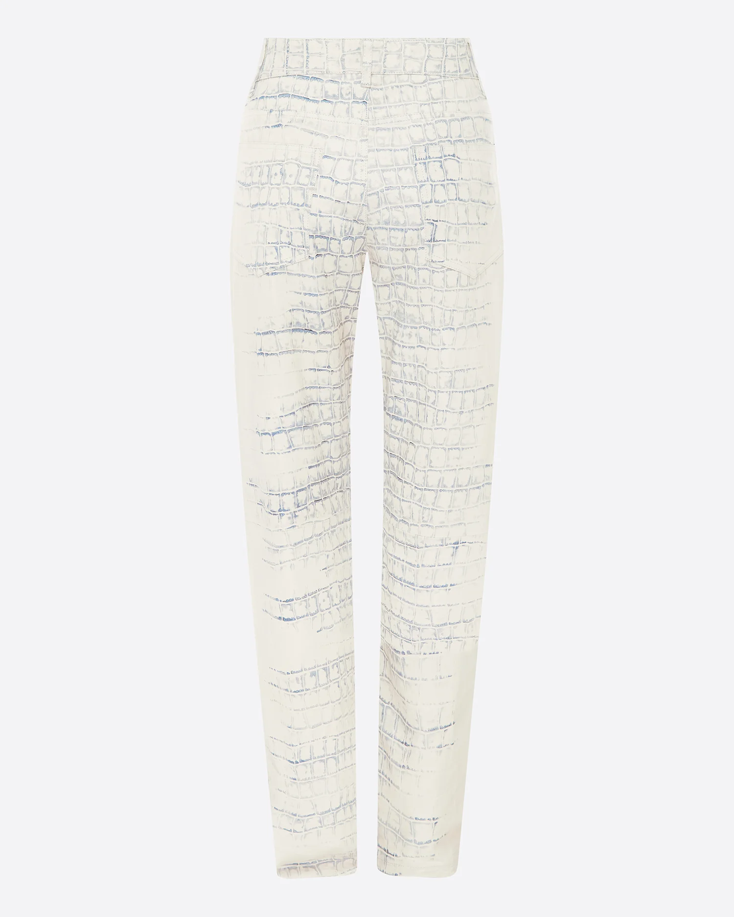 Straight Cut Jean in Embossed Leather - Image 5