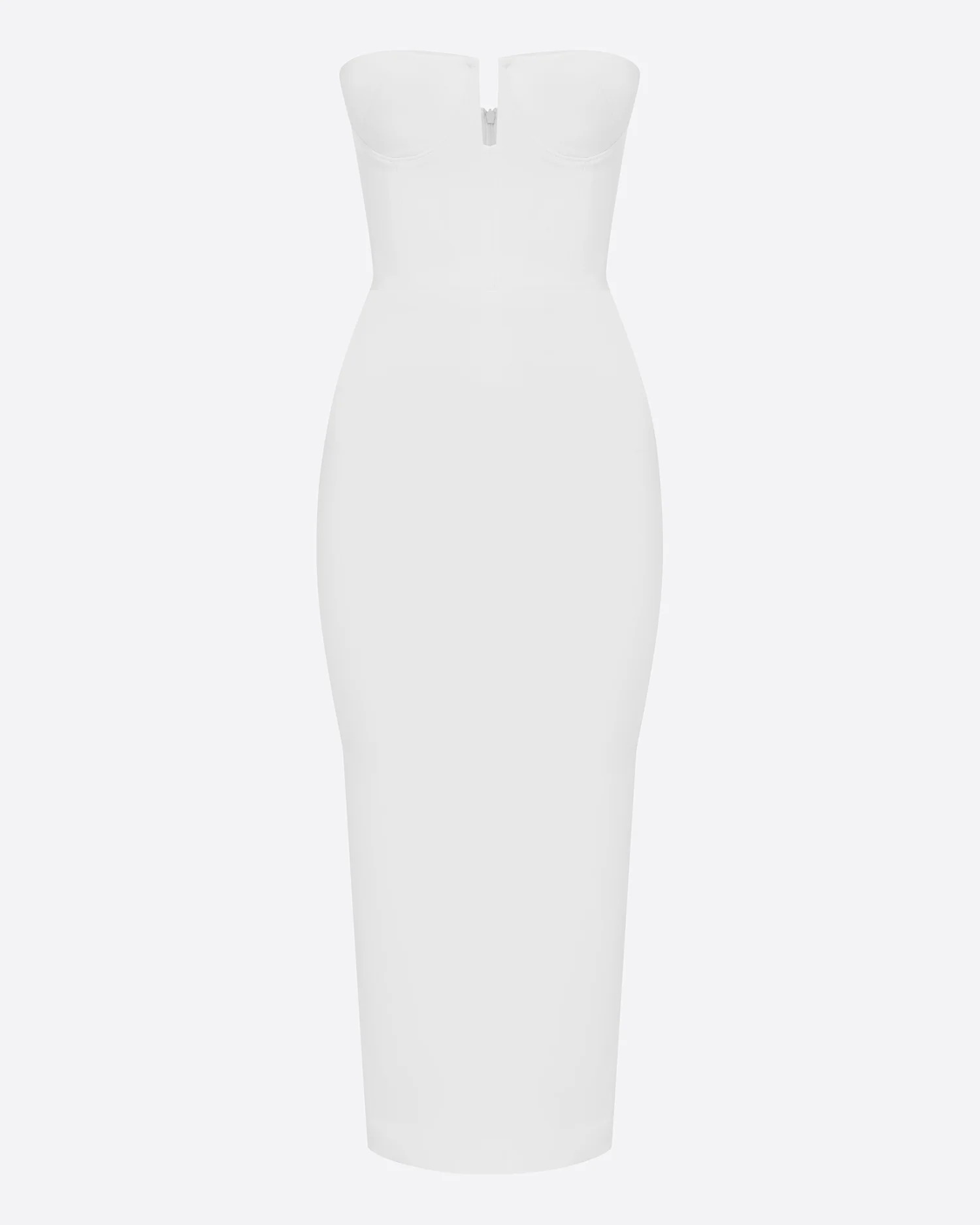 Strapless Cup Dress in Satin Crepe - Image 3