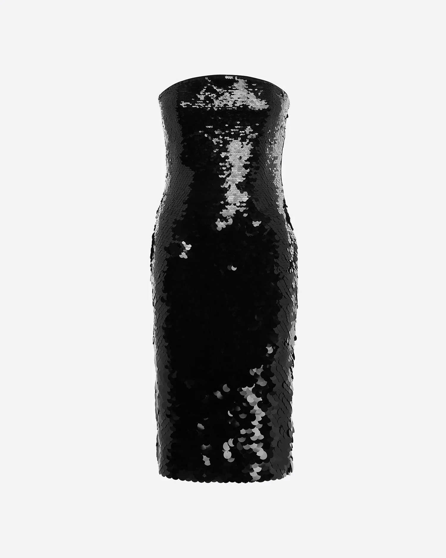 Strapless Curve Dress in Sequin - Image 3