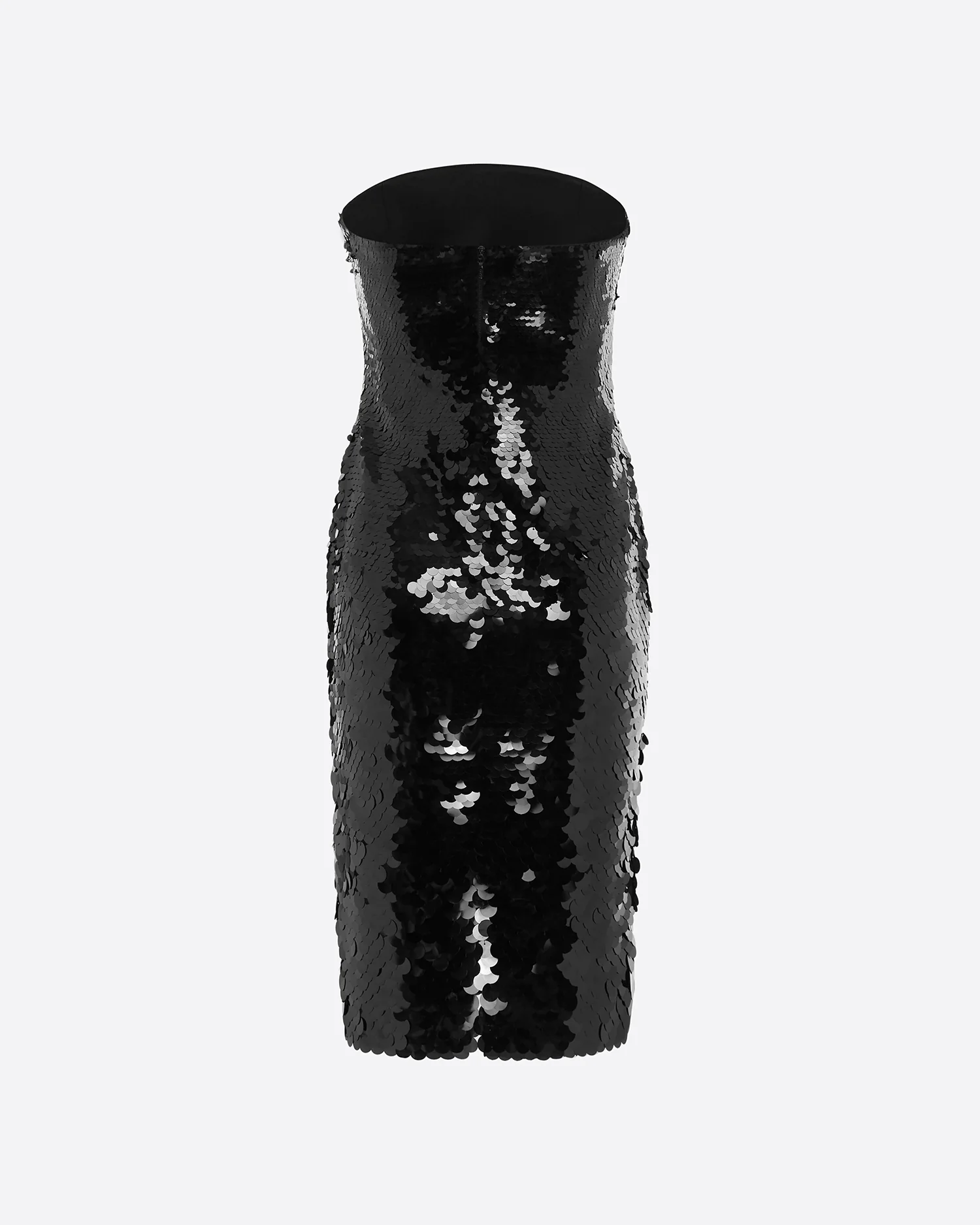 Strapless Curve Dress in Sequin - Image 4