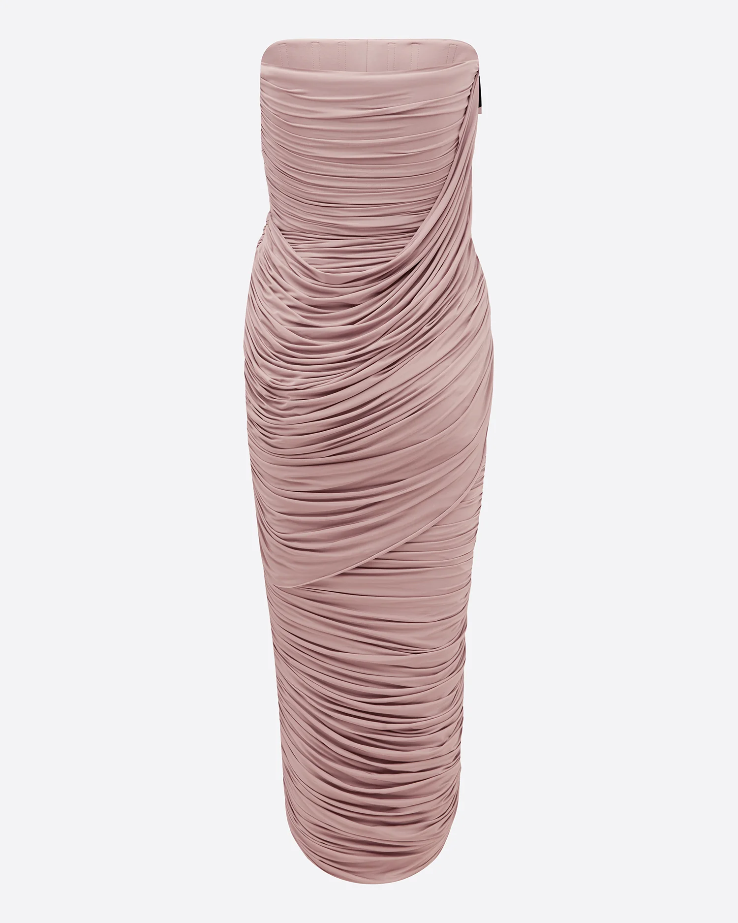 Strapless Drape Column in Jersey - Image 4