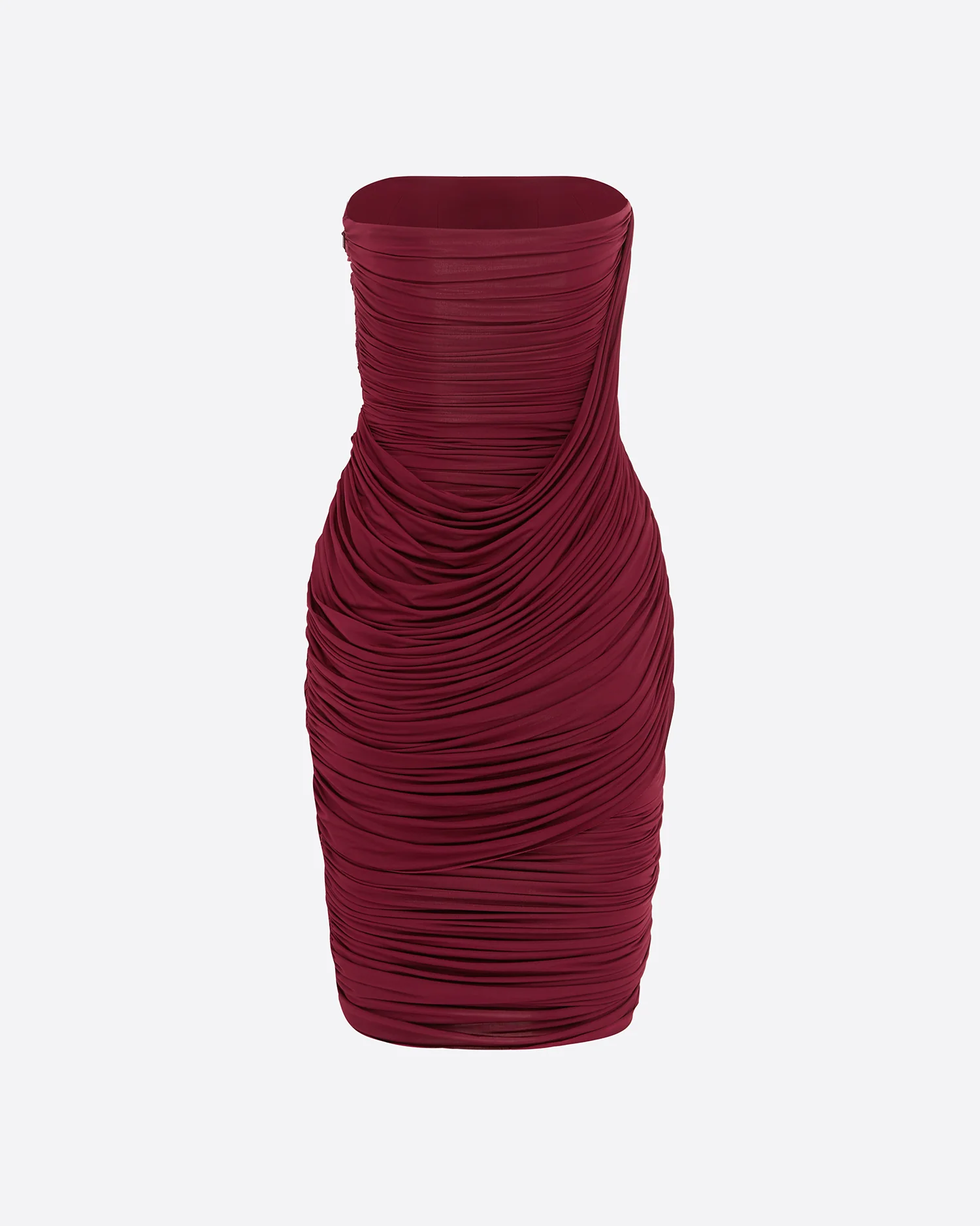 Strapless Drape Dress in Jersey - Image 4