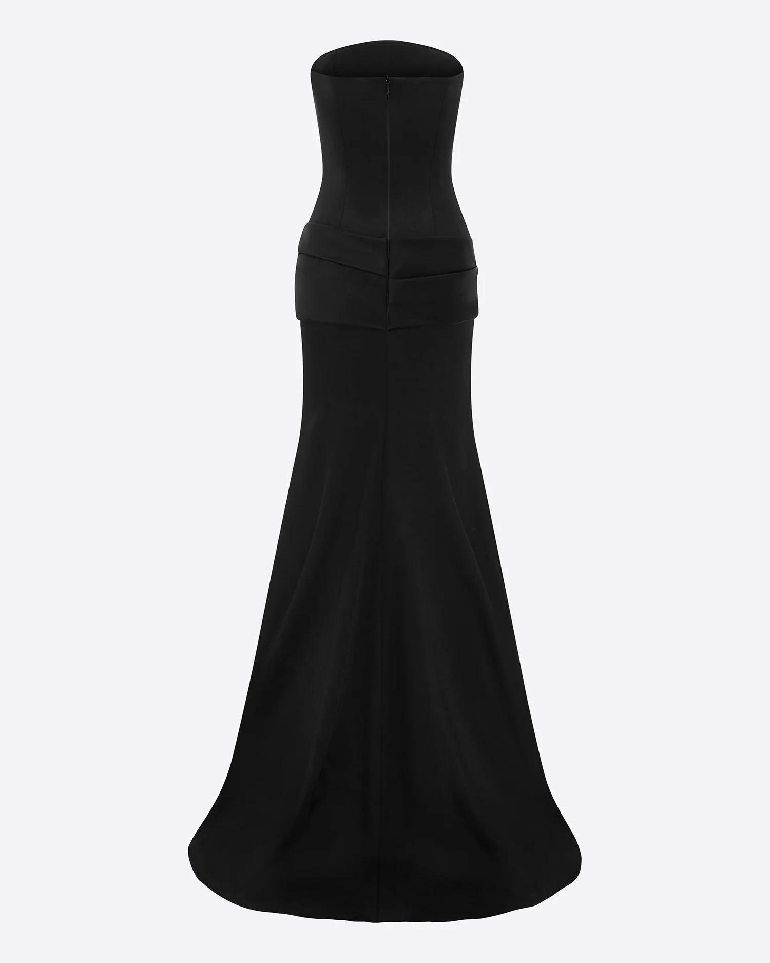 Strapless Drape Gown in Satin Crepe - Image 4