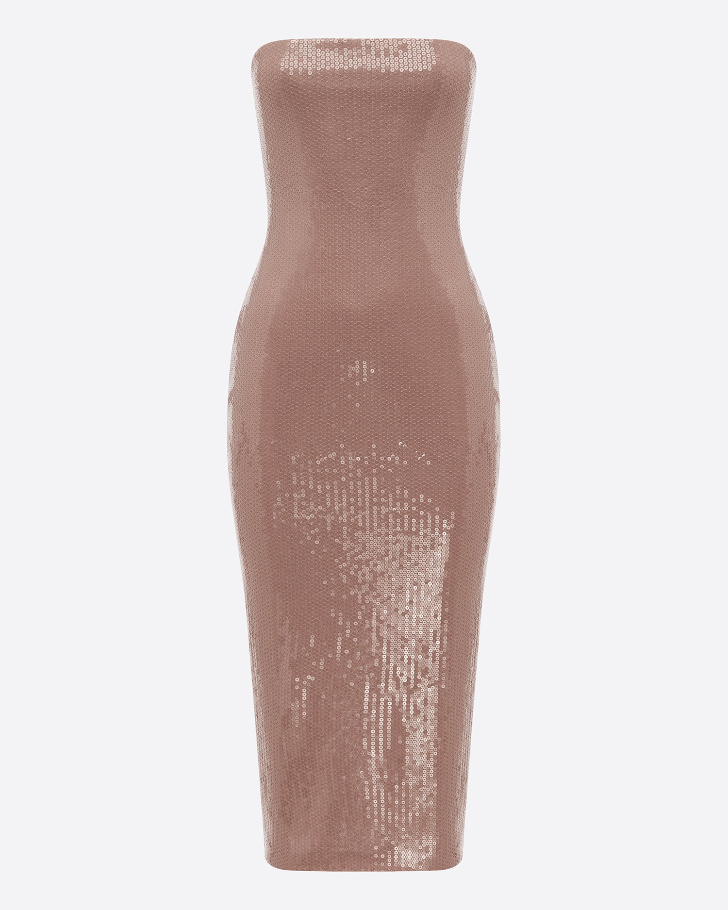 Strapless Dress in Sequin Stretch Mesh - Image 3
