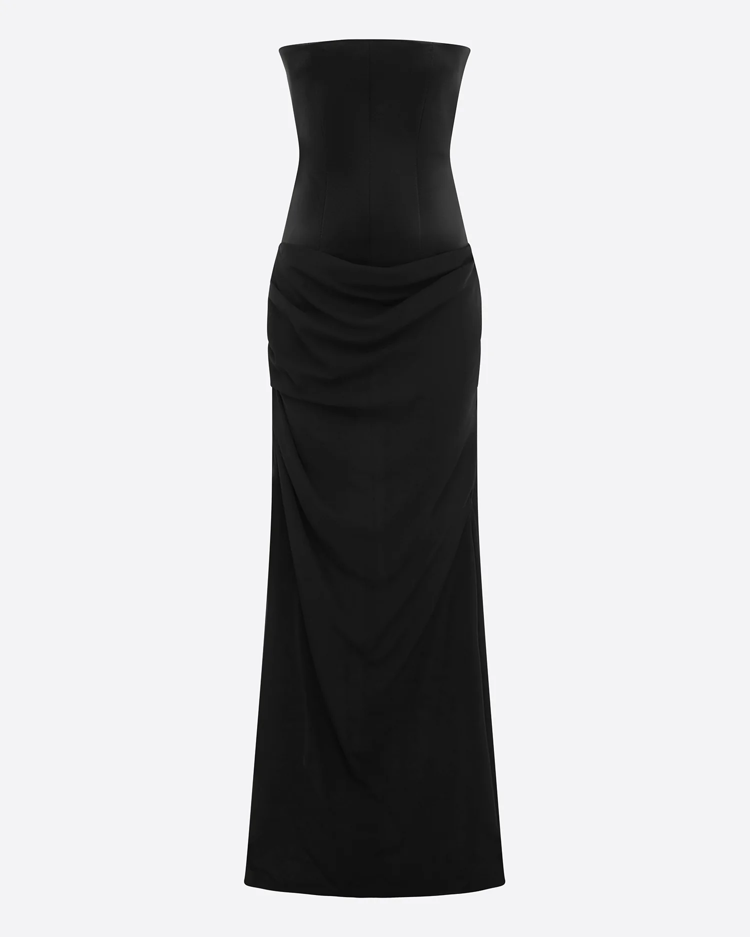 Strapless Longline Gown in Duchess Satin - Image 3