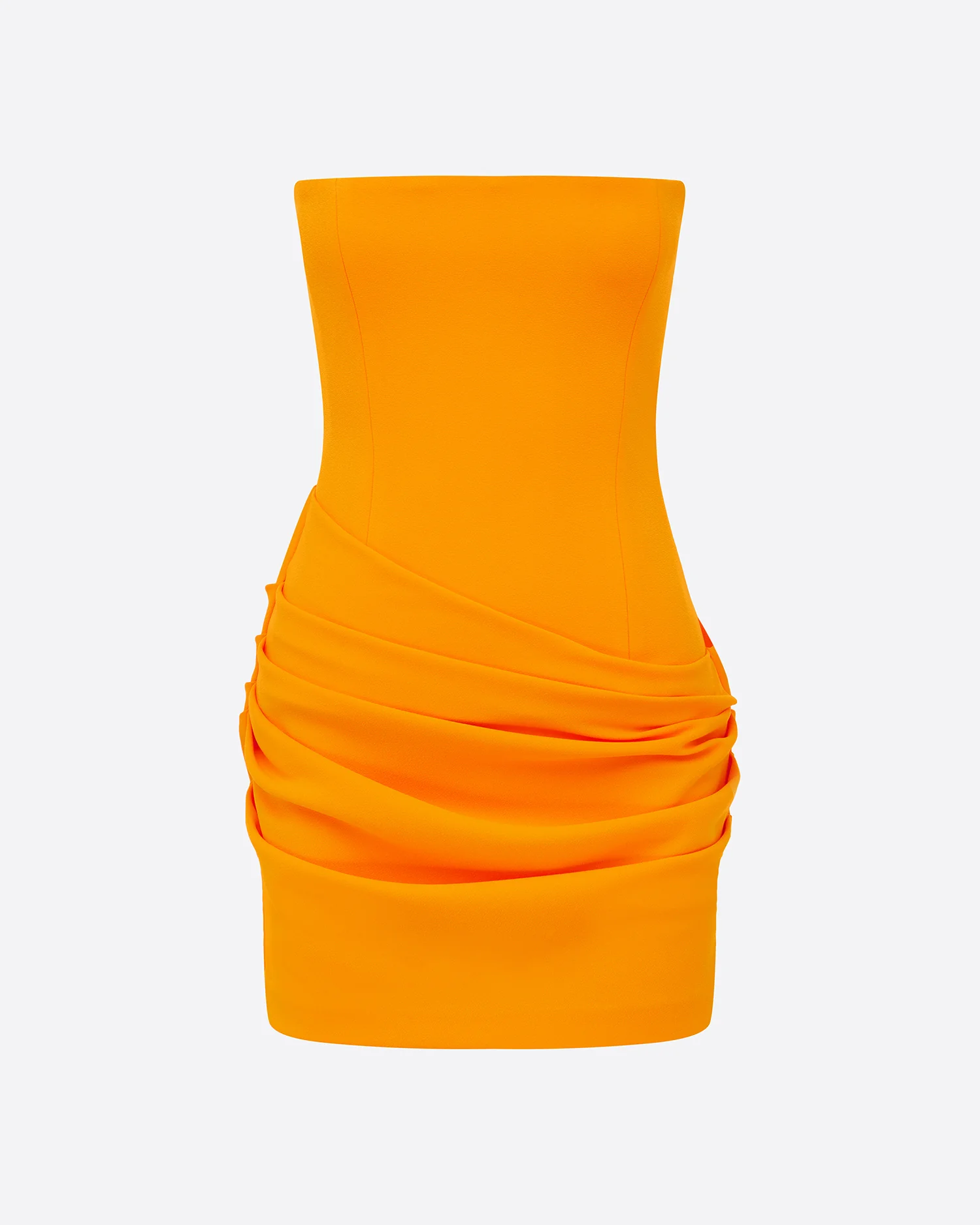 Strapless Mini Dress in Stretch Crepe - Image 3