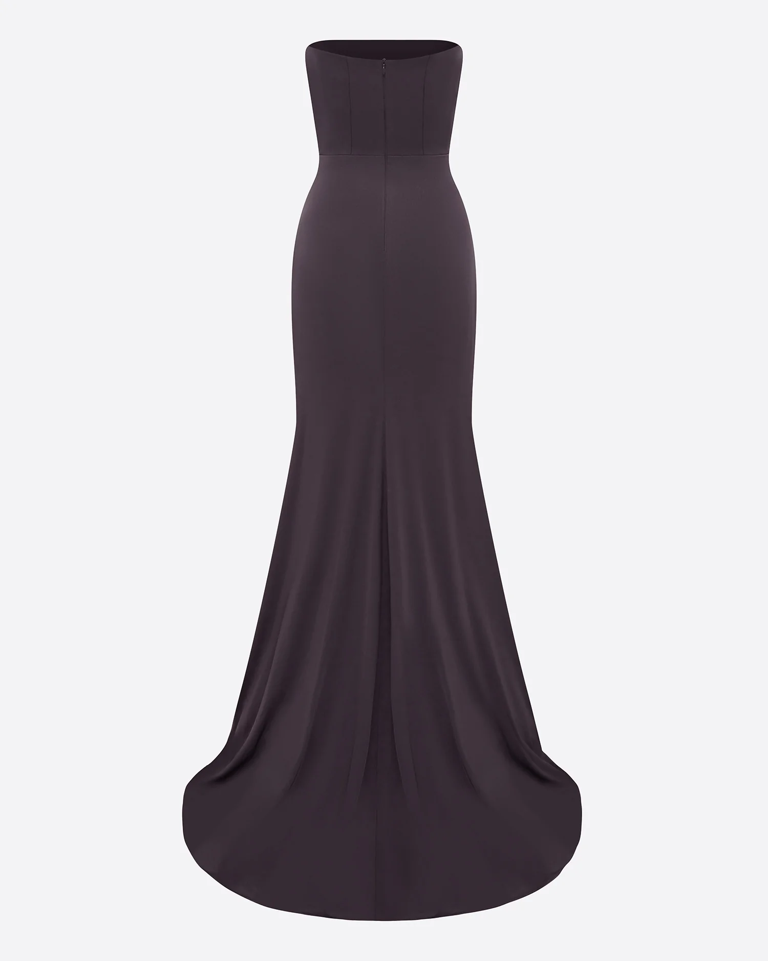 Strapless Split Gown in Satin Crepe - Image 4