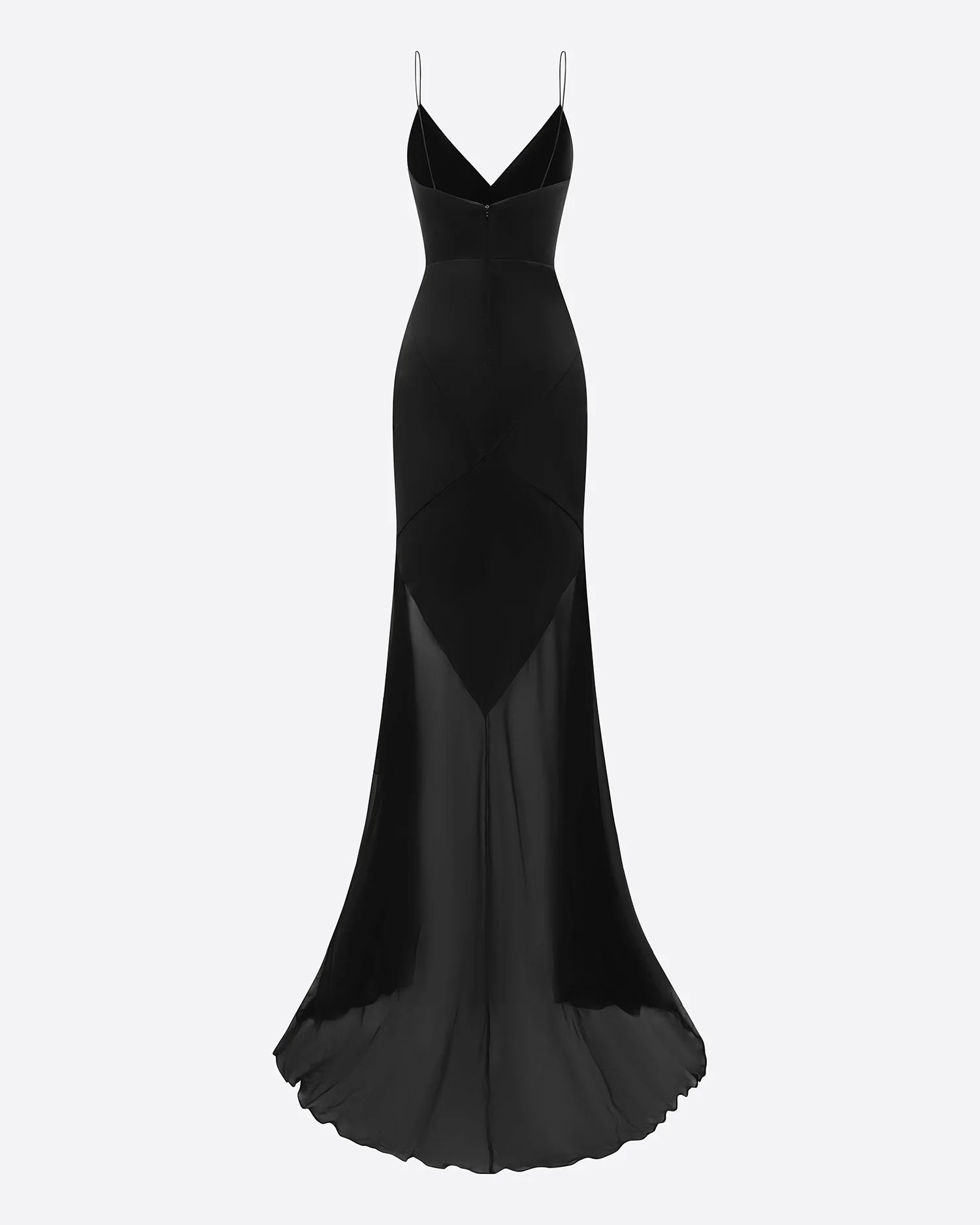 Tiered Bikini Gown in Silk Satin - Image 4