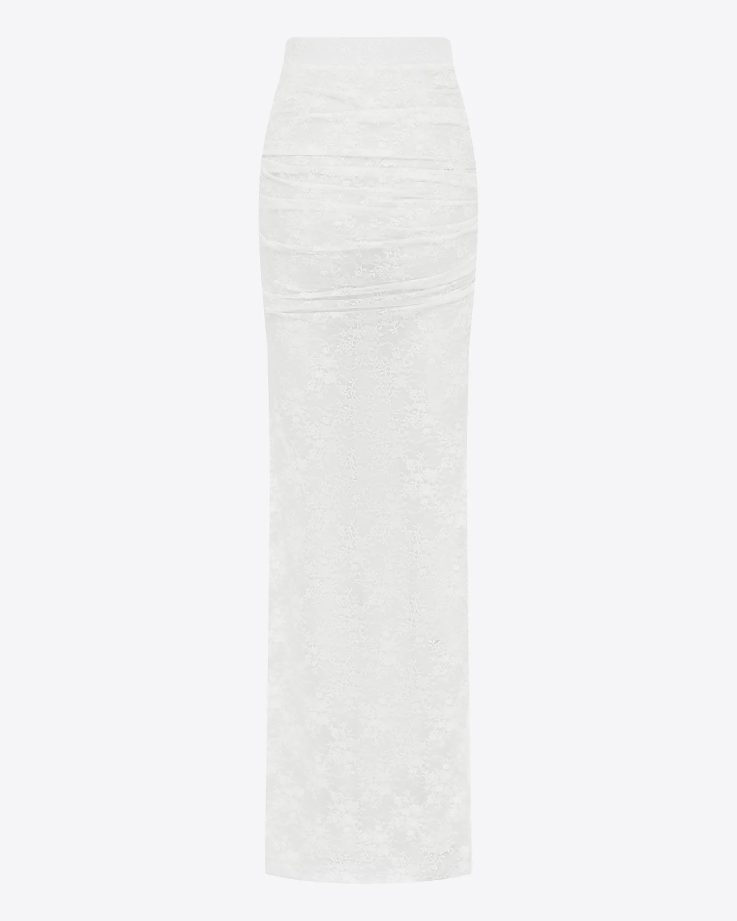 Tucked Column Skirt in Lace - Image 4